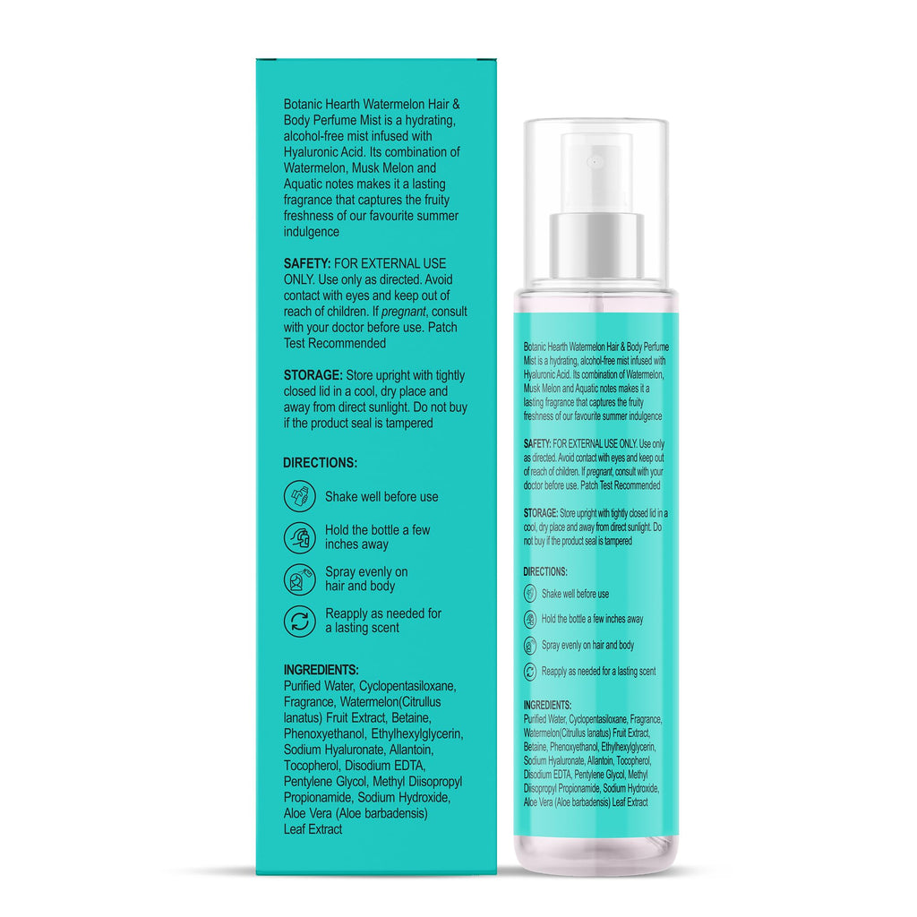 Botanic Hearth Vanilla Hair Perfume & Body Mist- 3.4 Fl oz | Long-Lasting Hair Deodorizer & Body Scent, Alcohol-Free Fragrance Hair Spray Everyday Wear, All Day Freshness for Women & Men