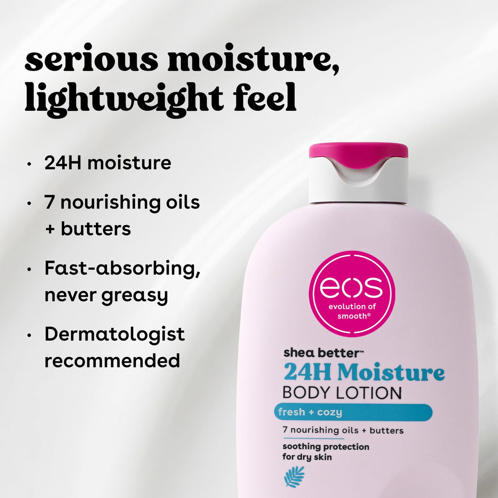 eos Shea Better Body Lotion- Strawberry Dream, with Natural Shea, 16 fl oz