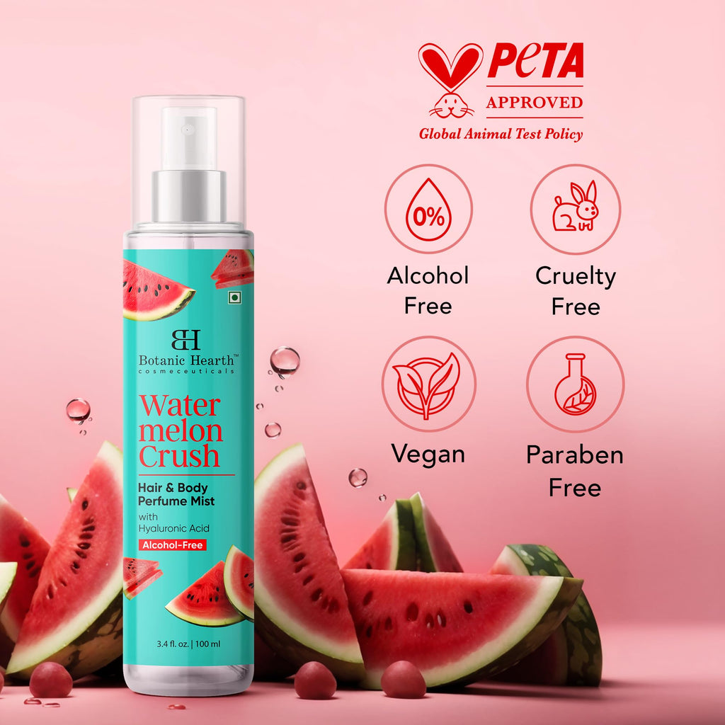 Botanic Hearth Vanilla Hair Perfume & Body Mist- 3.4 Fl oz | Long-Lasting Hair Deodorizer & Body Scent, Alcohol-Free Fragrance Hair Spray Everyday Wear, All Day Freshness for Women & Men