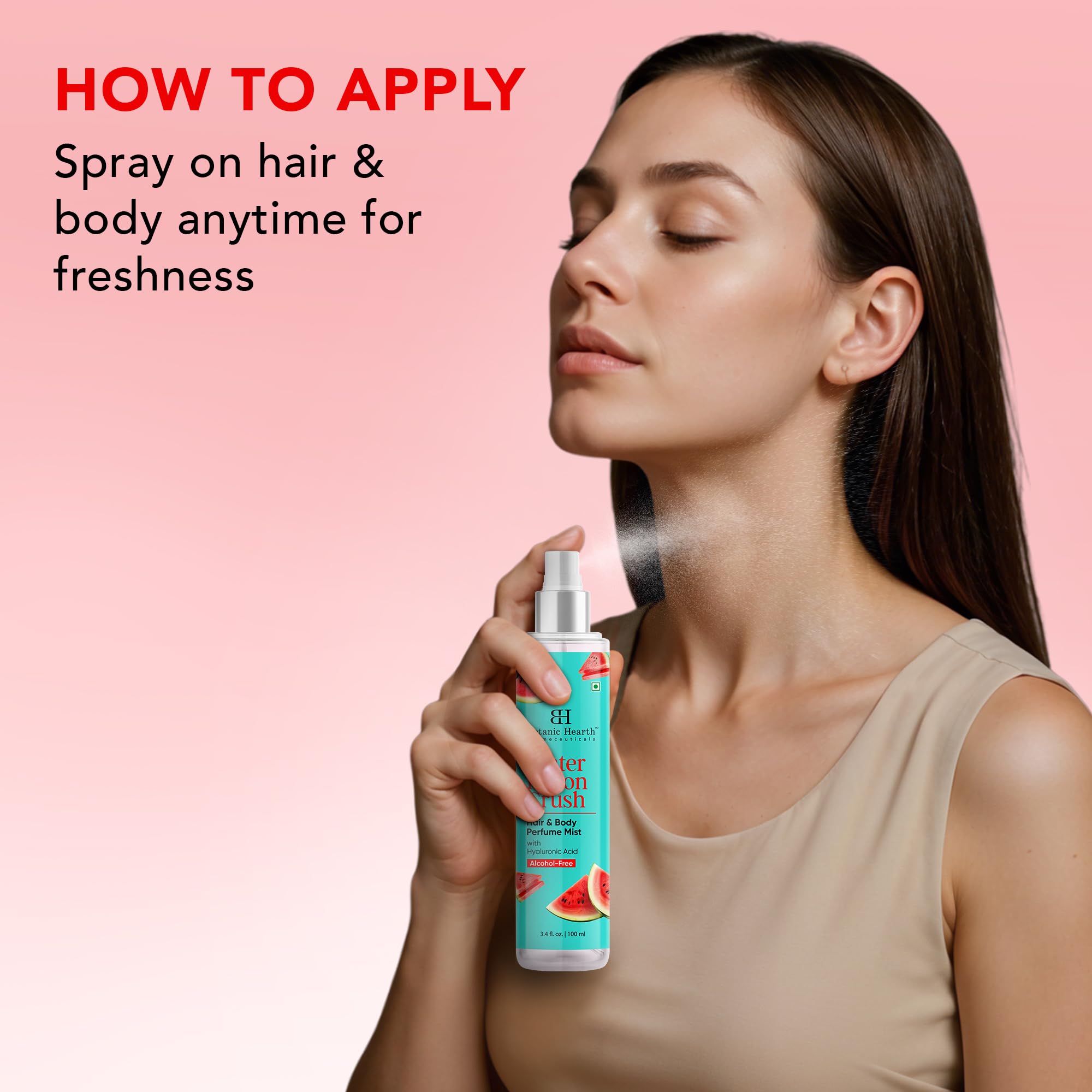 Botanic Hearth Vanilla Hair Perfume & Body Mist- 3.4 Fl oz | Long-Lasting Hair Deodorizer & Body Scent, Alcohol-Free Fragrance Hair Spray Everyday Wear, All Day Freshness for Women & Men