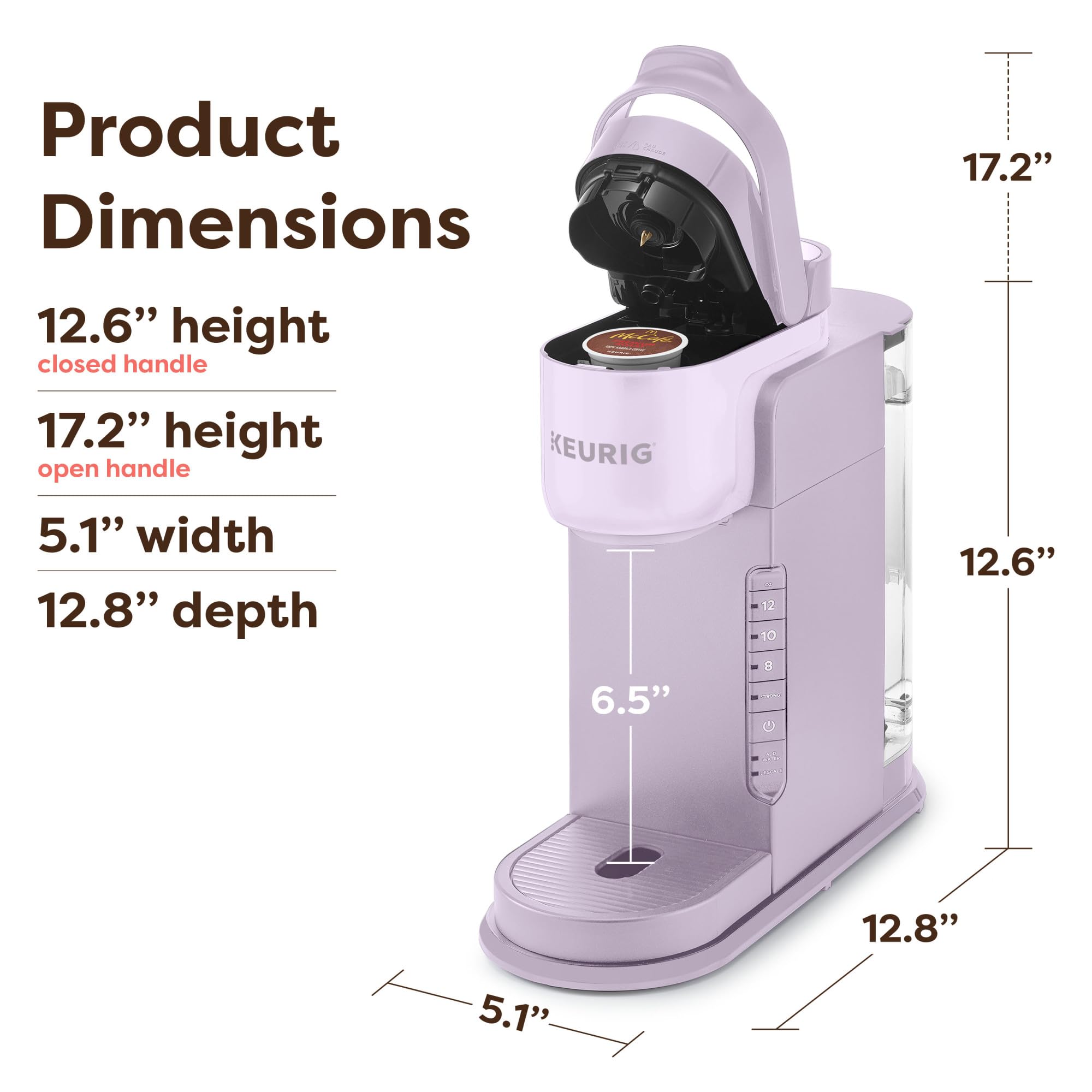 Keurig K-Express Single Serve K-Cup Pod Coffee Maker, 3 Brew Sizes, Strong Button Feature, 42oz Removable Reservoir, Black | 3 Brew Sizes, Strong Button Feature, Removable Reservoir