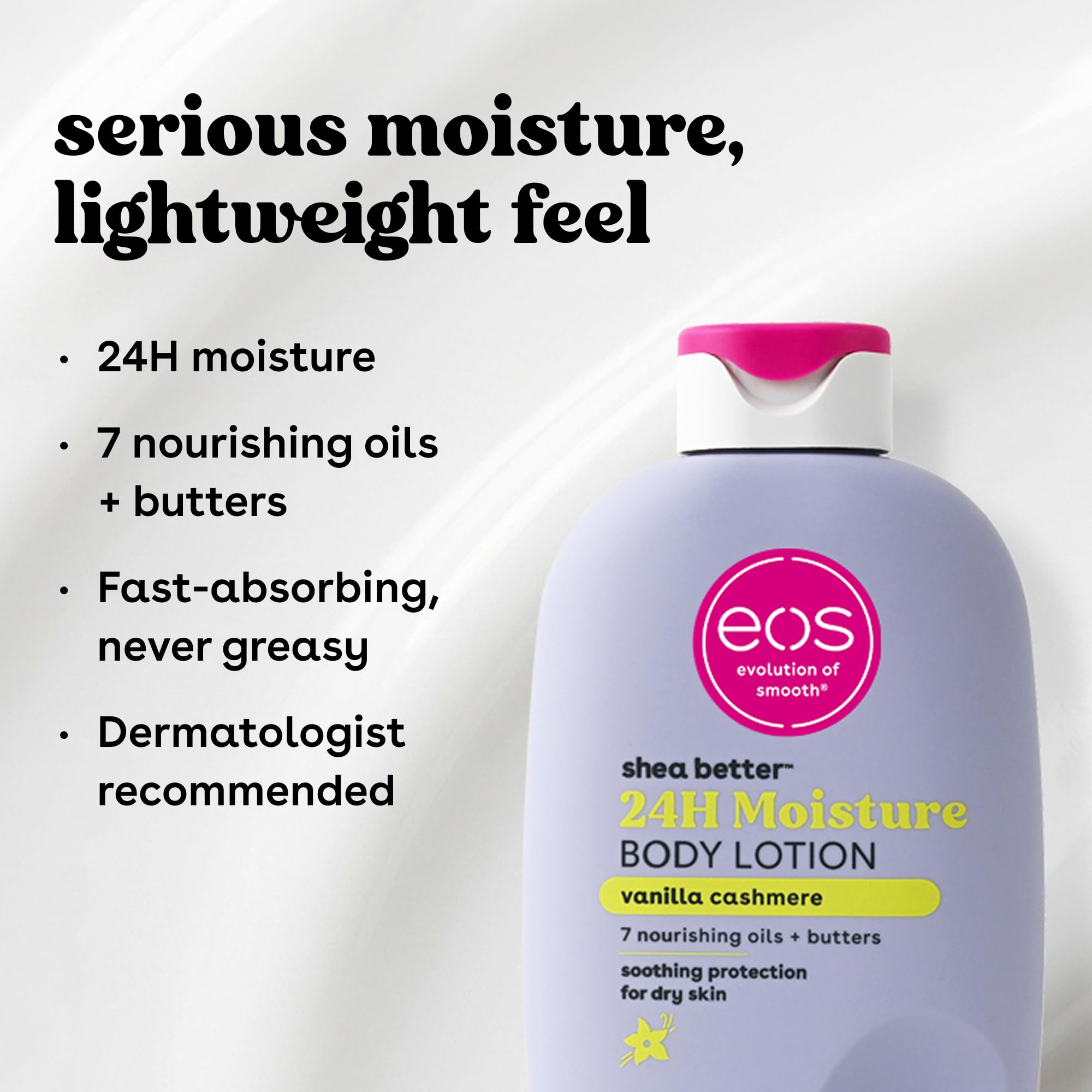eos Shea Better Body Lotion- Strawberry Dream, with Natural Shea, 16 fl oz