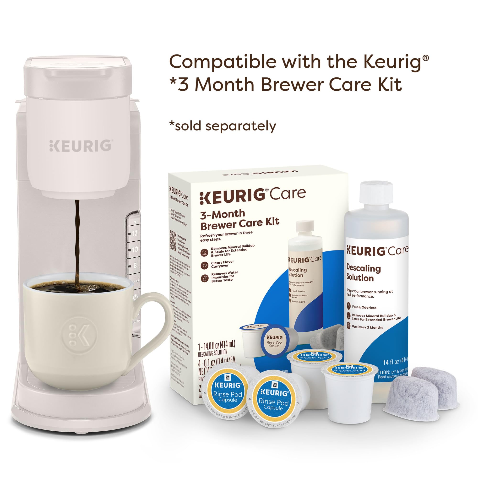 Keurig K-Express Single Serve K-Cup Pod Coffee Maker, 3 Brew Sizes, Strong Button Feature, 42oz Removable Reservoir, Black | 3 Brew Sizes, Strong Button Feature, Removable Reservoir