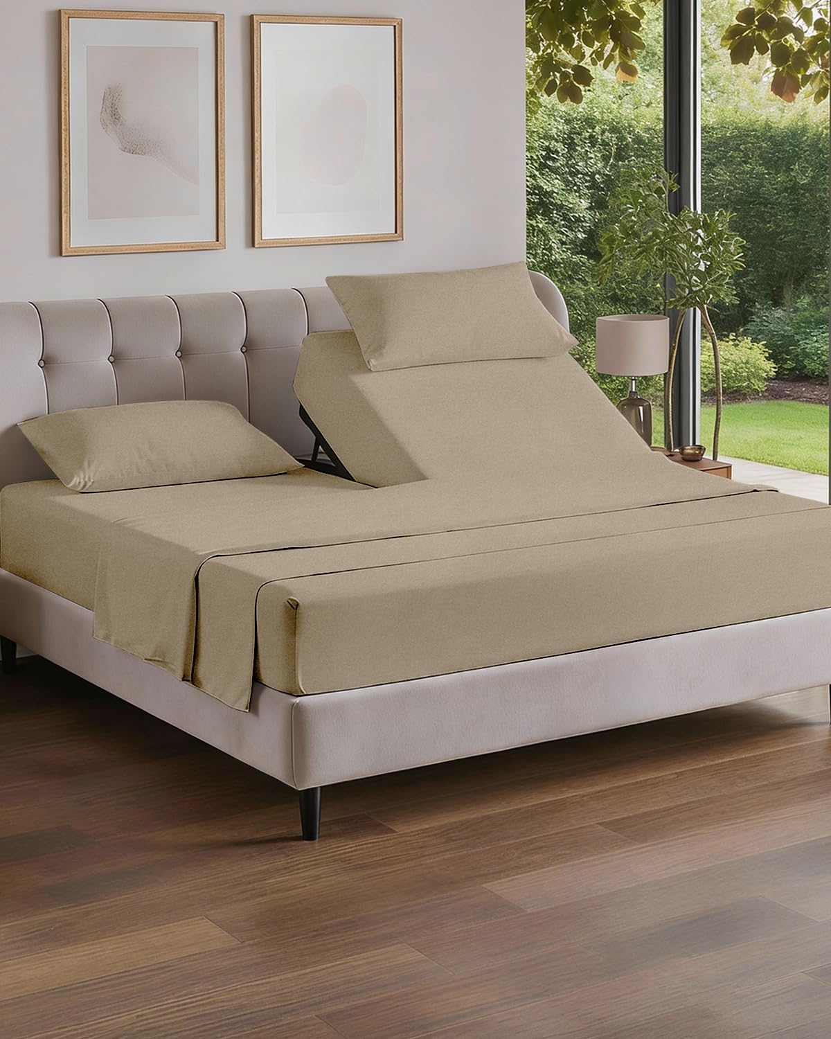Queen Size 4 Piece Sheet Set - Comfy Breathable & Cooling Sheets - White