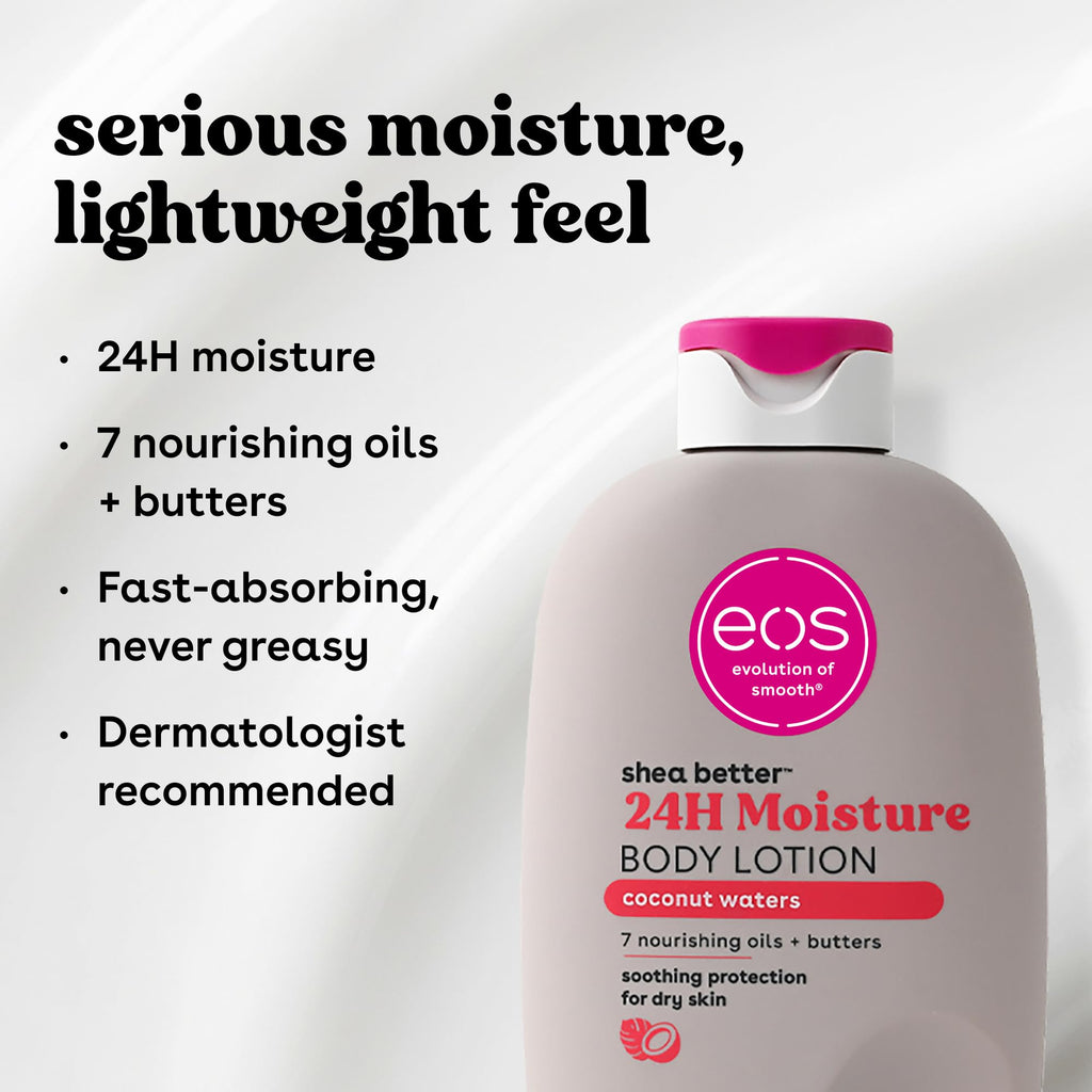 eos Shea Better Body Lotion- Strawberry Dream, with Natural Shea, 16 fl oz