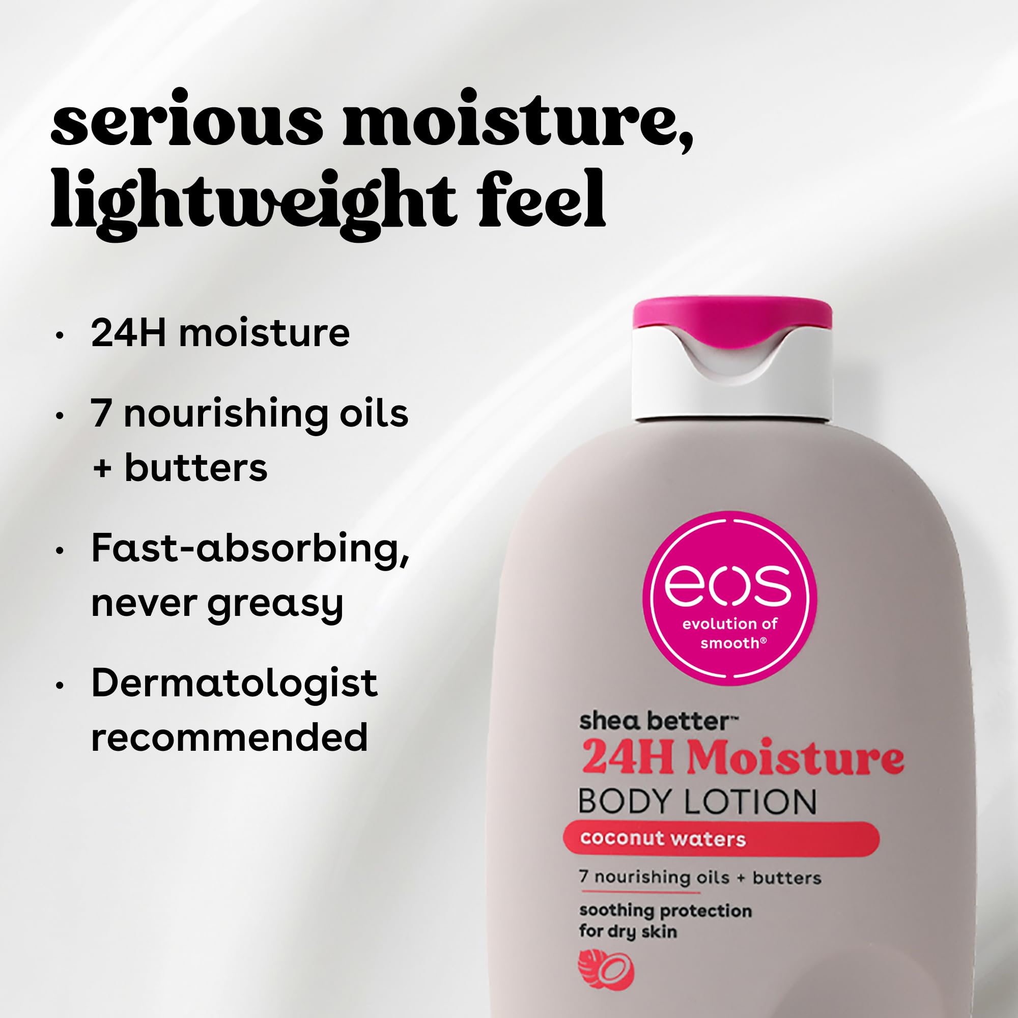 eos Shea Better Body Lotion- Strawberry Dream, with Natural Shea, 16 fl oz