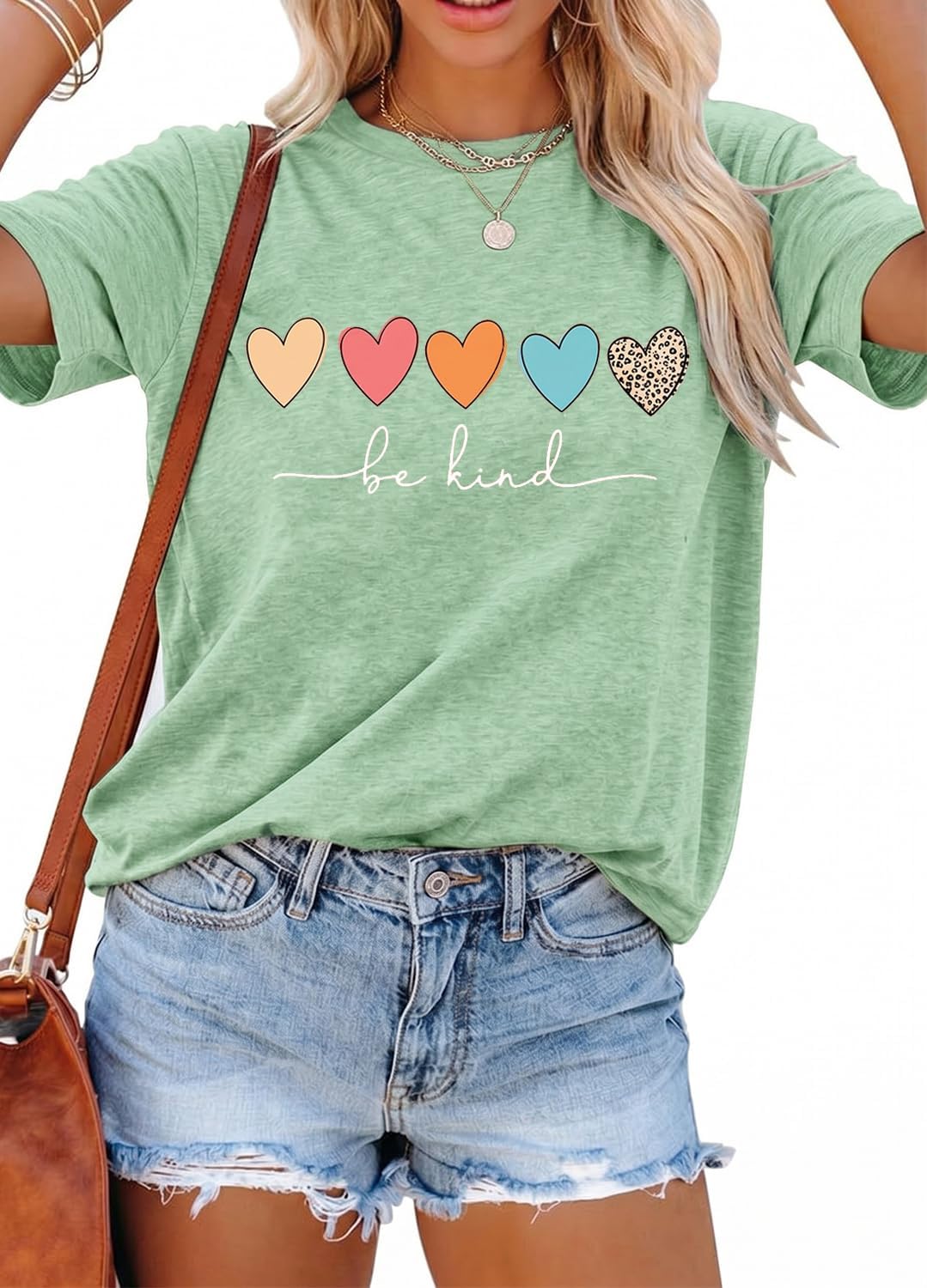 YEXIPO Womens Graphic Tees Short Sleeve Summer Tops Casual Cute T Shirts | Funny Letter Print, Crew Neck, Loose Fit
