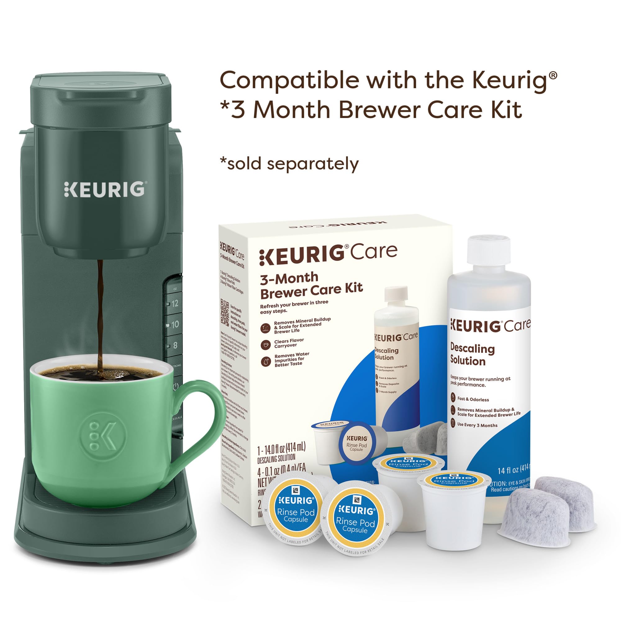 Keurig K-Express Single Serve K-Cup Pod Coffee Maker, 3 Brew Sizes, Strong Button Feature, 42oz Removable Reservoir, Black | 3 Brew Sizes, Strong Button Feature, Removable Reservoir