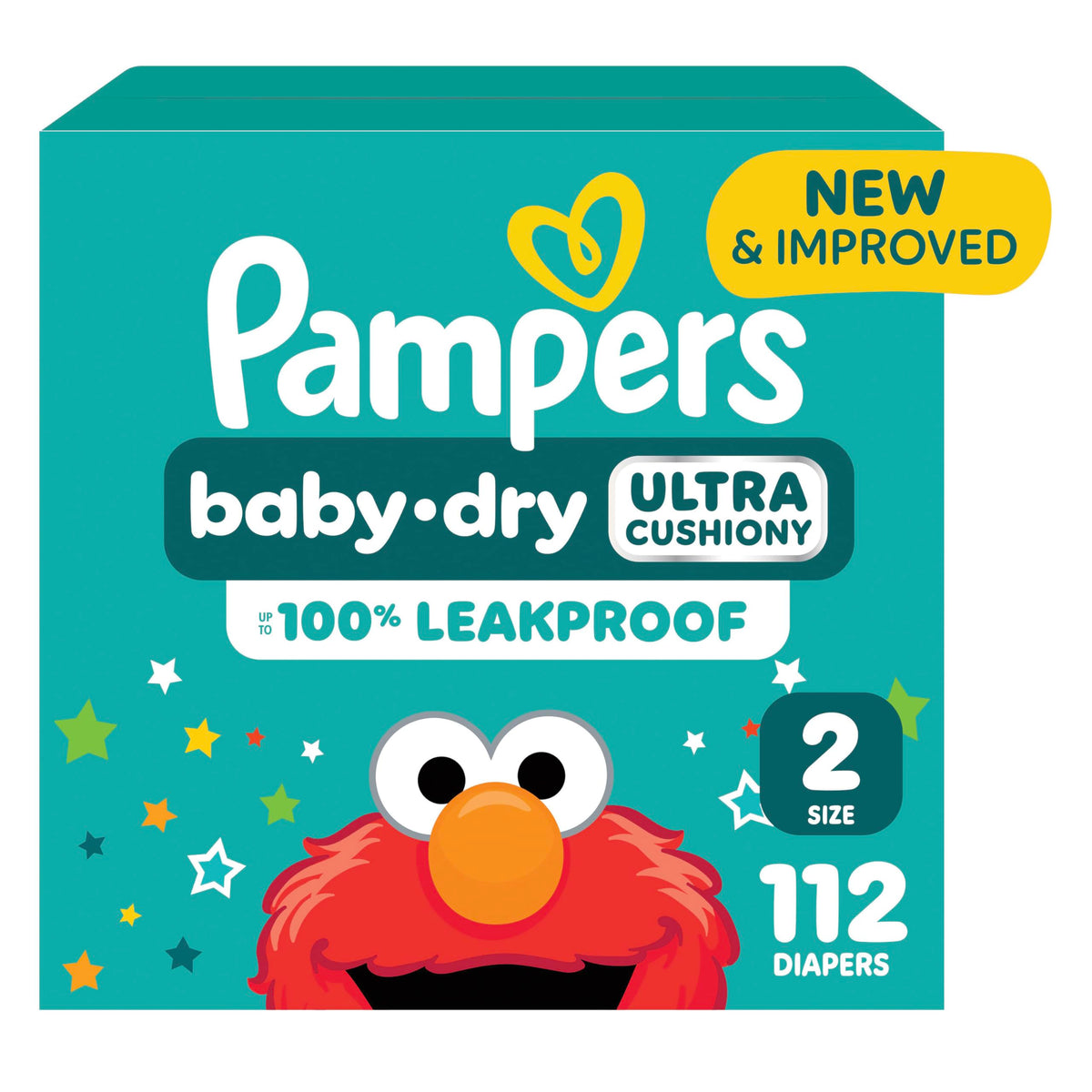 Pampers Diapers - Baby Dry - Size 3, 104 Count, Absorbent Disposable Infant Diaper (Packaging May Vary)