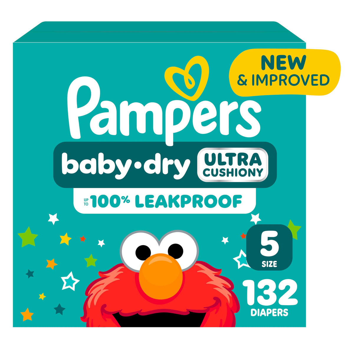 Pampers Diapers - Baby Dry - Size 3, 104 Count, Absorbent Disposable Infant Diaper (Packaging May Vary)