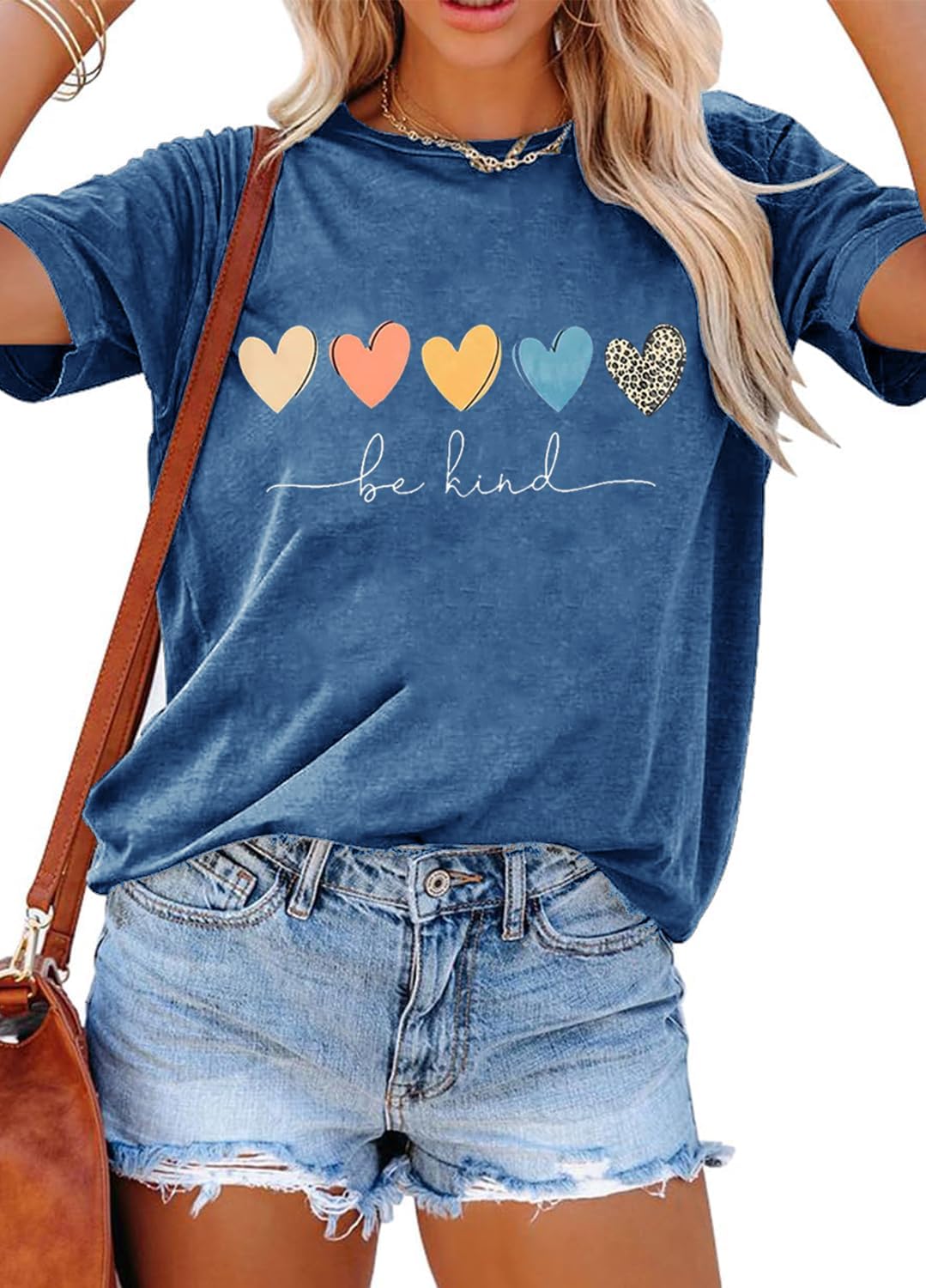 YEXIPO Womens Graphic Tees Short Sleeve Summer Tops Casual Cute T Shirts | Funny Letter Print, Crew Neck, Loose Fit