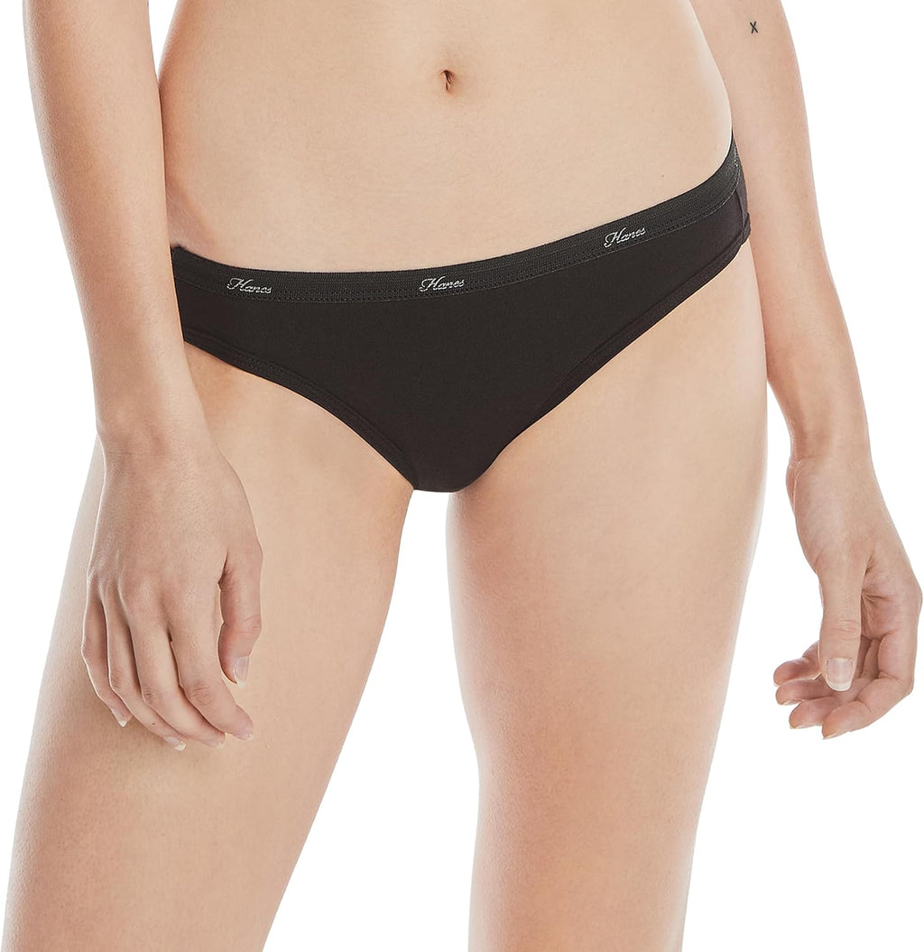 Hanes Women's Underwear Pack, 10-Pack, Full-Coverage Cotton Blend Panties, Moisture-Wicking Underwear for Women