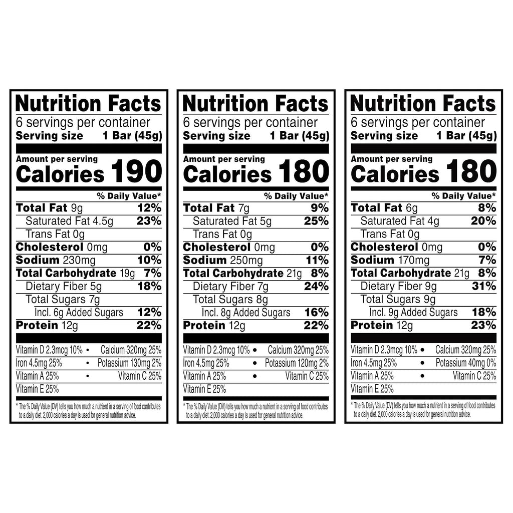 Special K Bar Protein Meal Bars, 12g Protein Snacks, Meal Replacement, 3-Flavor Variety Pack (3 Boxes, 18 Bars)