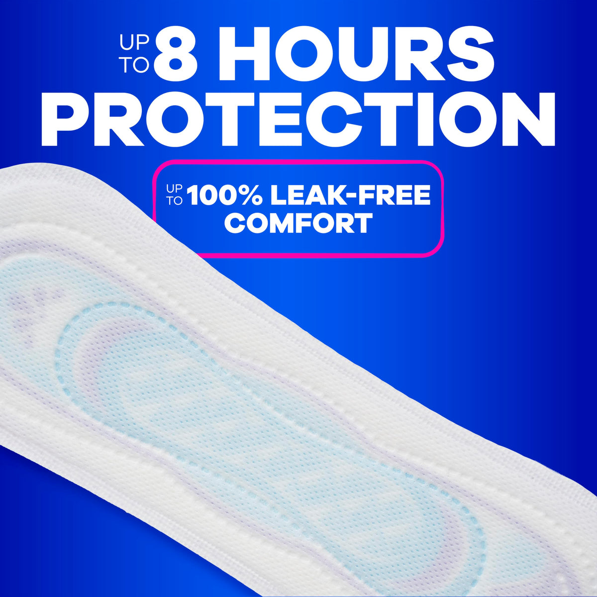 Always Ultra Thin Feminine Pads with Wings for Women, Size 1, Regular Absorbency, Unscented, Up to 100% Leak-Free Protection, 46 Count