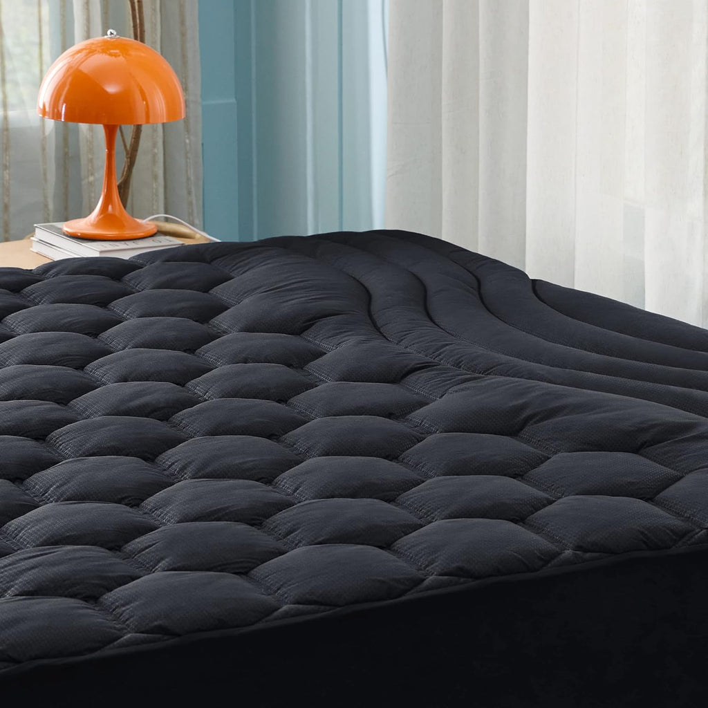 Bedsure Twin XL Mattress Pad - Soft Mattress Topper for College Dorm Room Essentials, Extra Long Twin Quilted Fitted Bed Cover Protector with 8-21 Inches Deep Pocket, Washable, White, 39x80 Inches
