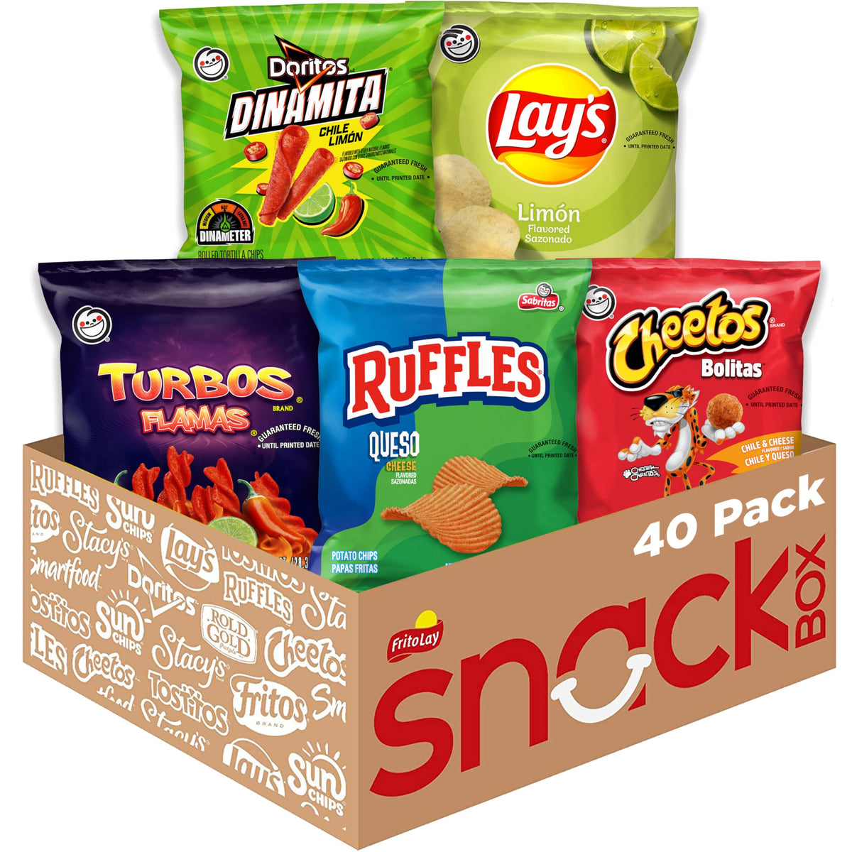 Frito-Lay Fiery Mix Variety Pack, 40 Count