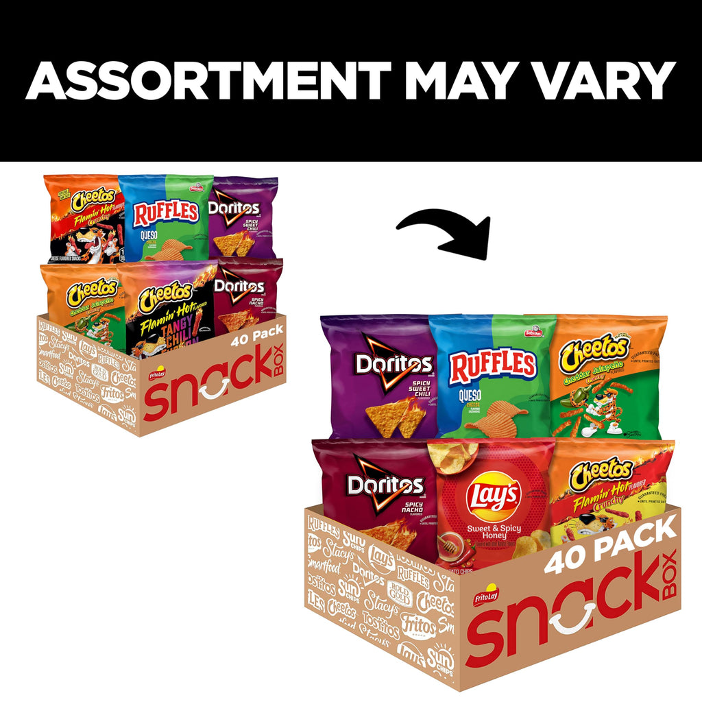 Frito-Lay Fiery Mix Variety Pack, 40 Count