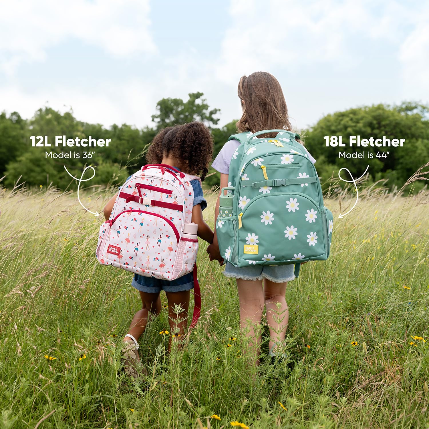 Simple Modern Disney Princess Kids Backpack for School, Girls, Boys | 12L | Fletcher Princess Rainbows Bookbag, School Backpack for Toddler, Preschool, Kindergarten | Fits Lunch Box, Cute | Medium