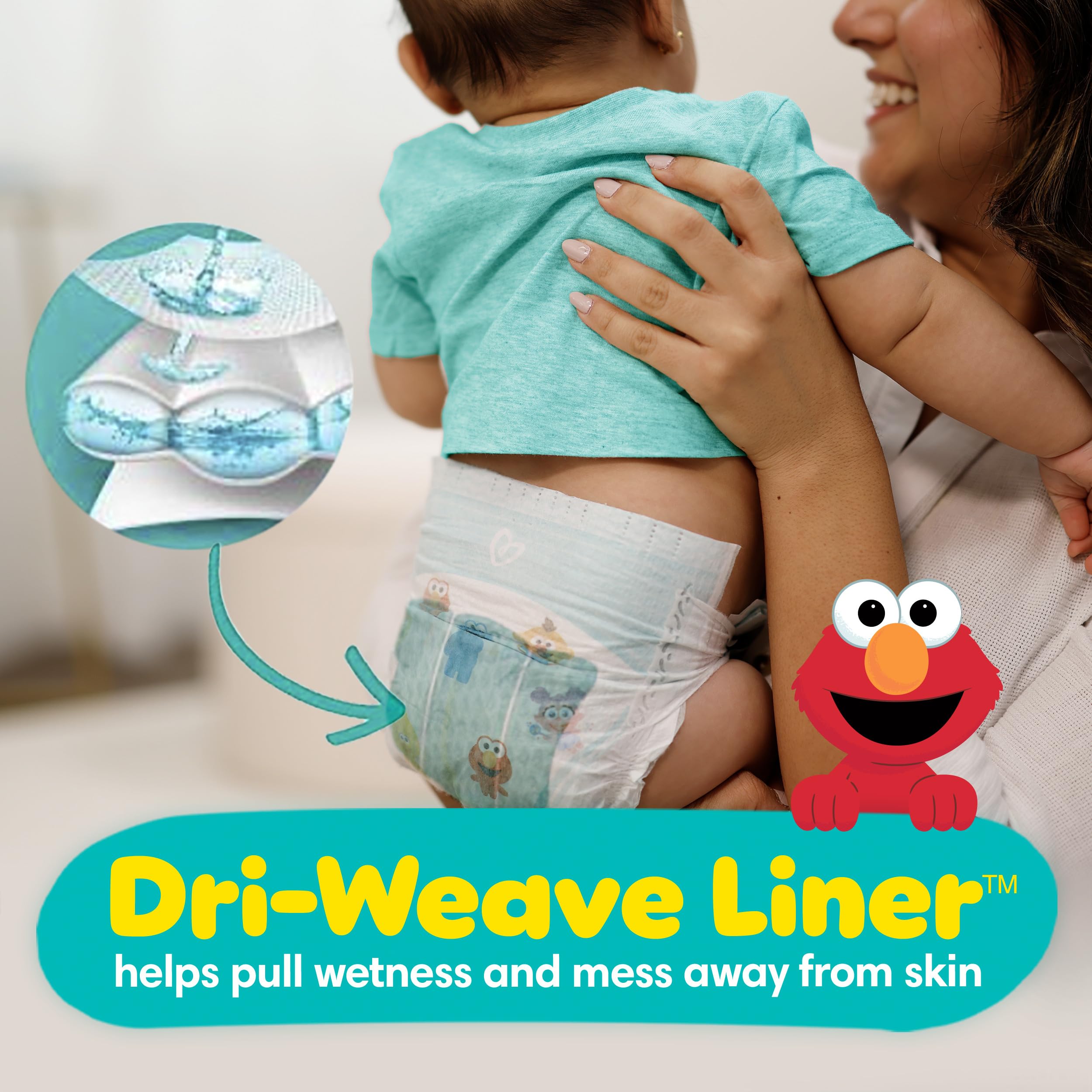 Pampers Diapers - Baby Dry - Size 3, 104 Count, Absorbent Disposable Infant Diaper (Packaging May Vary)