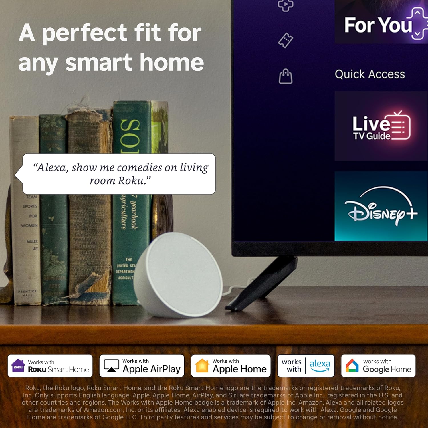 Roku 55-Inch Select Series Smart TV 2026-4K QLED TV - Roku TV | Flat Screen QLED Television with Voice Remote, Wi-Fi & Bluetooth Headphone Mode - Streaming Live Local News, Sports, & Movies