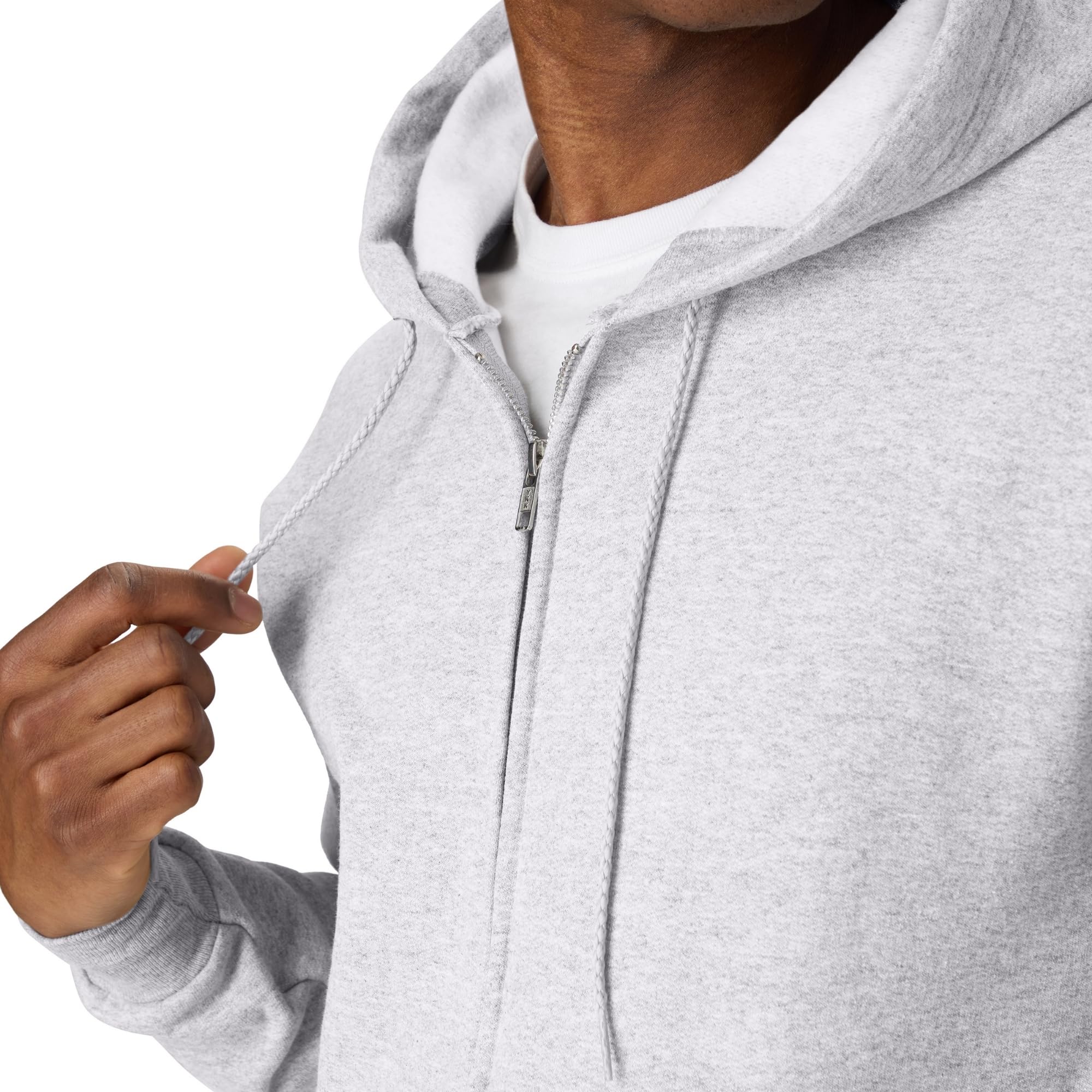 Hanes Men's Zip-up Hoodie, Ecosmart Fleece Full-zip Hoodie for Men, Hooded Sweatshirt