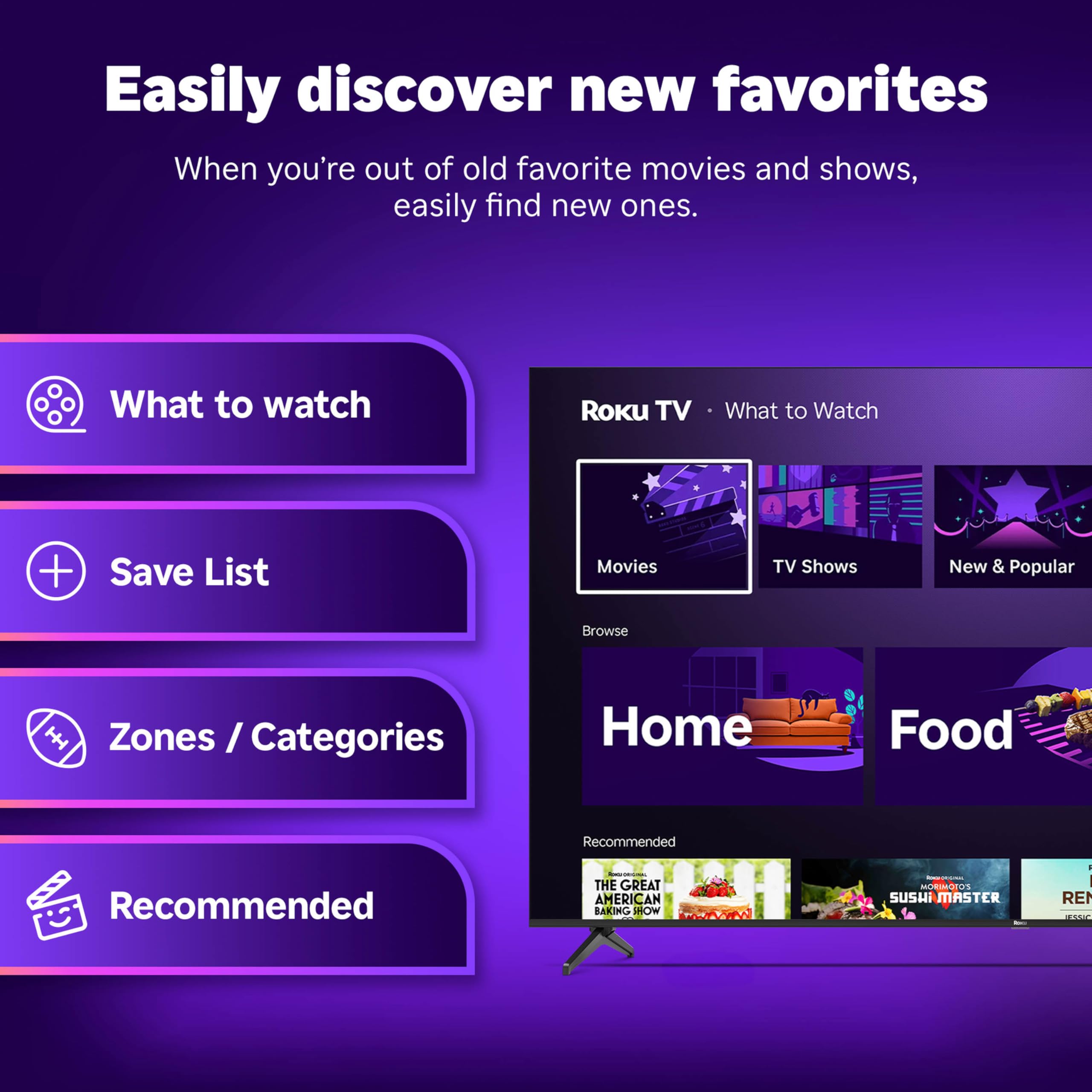 Roku 55-Inch Select Series Smart TV 2026-4K QLED TV - Roku TV | Flat Screen QLED Television with Voice Remote, Wi-Fi & Bluetooth Headphone Mode - Streaming Live Local News, Sports, & Movies