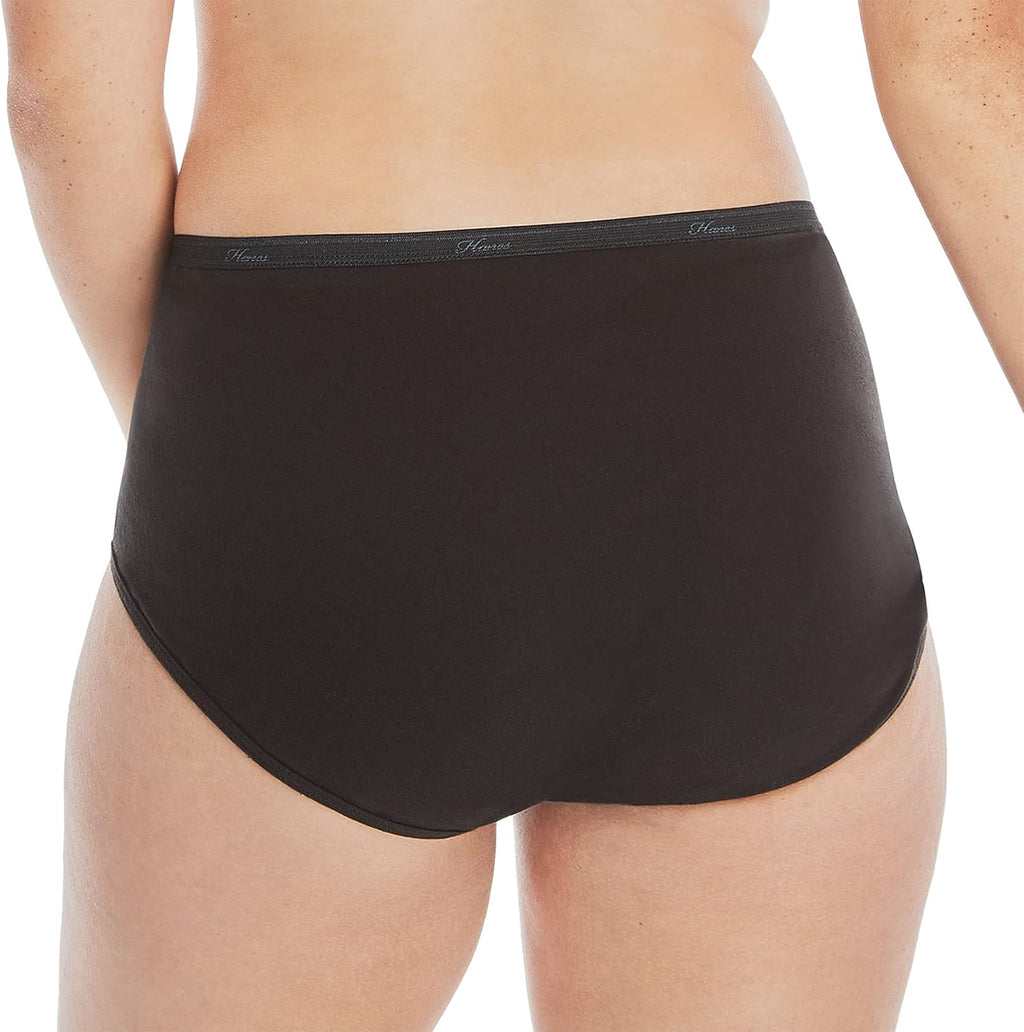 Hanes Women's Underwear Pack, 10-Pack, Full-Coverage Cotton Blend Panties, Moisture-Wicking Underwear for Women