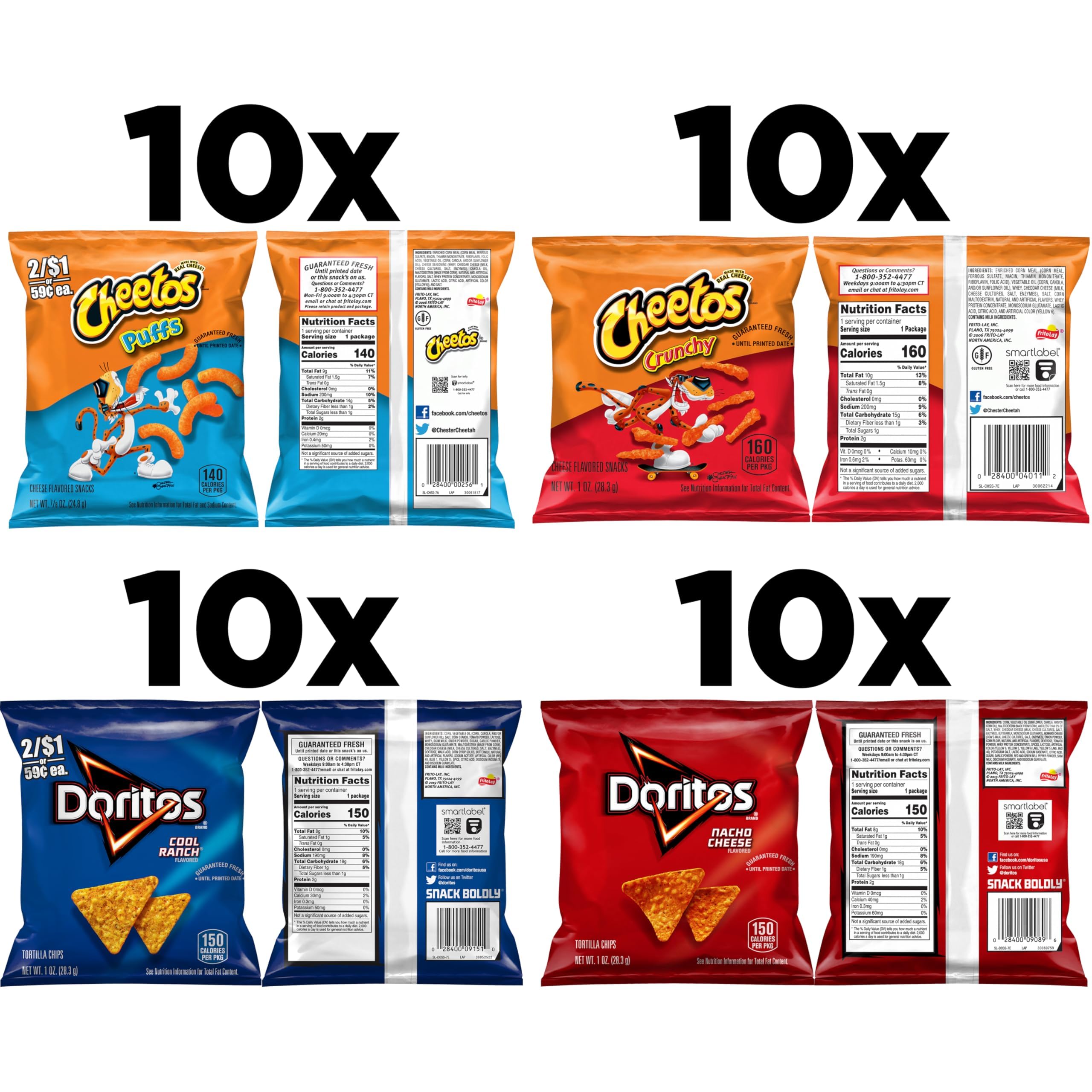 Frito-Lay Fiery Mix Variety Pack, 40 Count