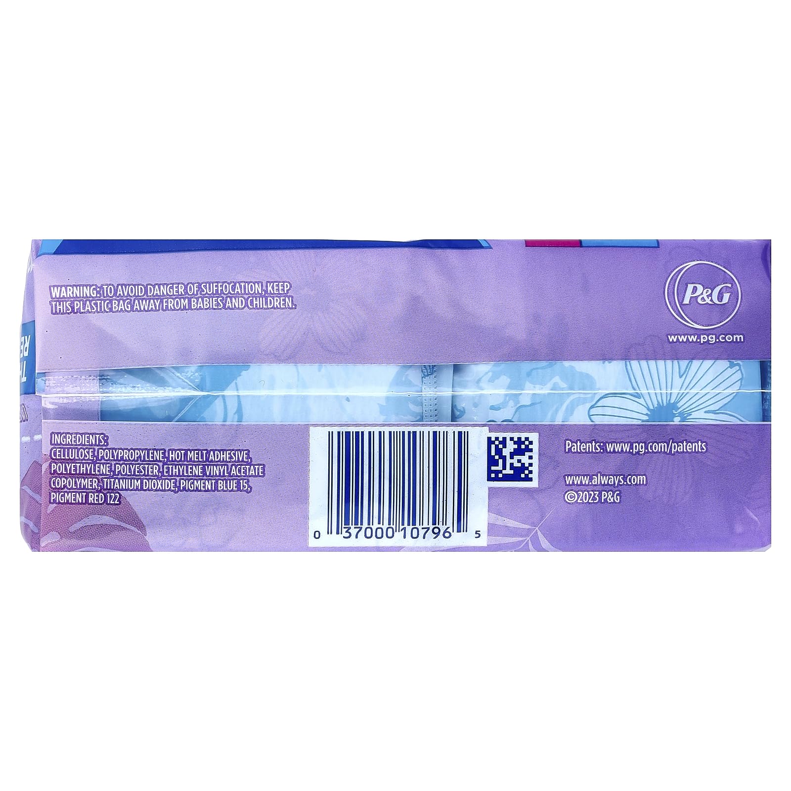 Always Panty Liners for Women Thin No Feel Protection Daily Liners, Regular, Unscented, 162 Count