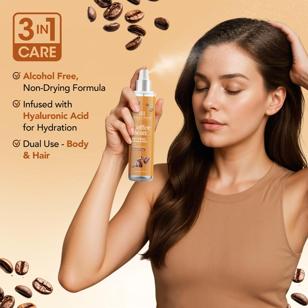 Botanic Hearth Vanilla Hair Perfume & Body Mist- 3.4 Fl oz | Long-Lasting Hair Deodorizer & Body Scent, Alcohol-Free Fragrance Hair Spray Everyday Wear, All Day Freshness for Women & Men
