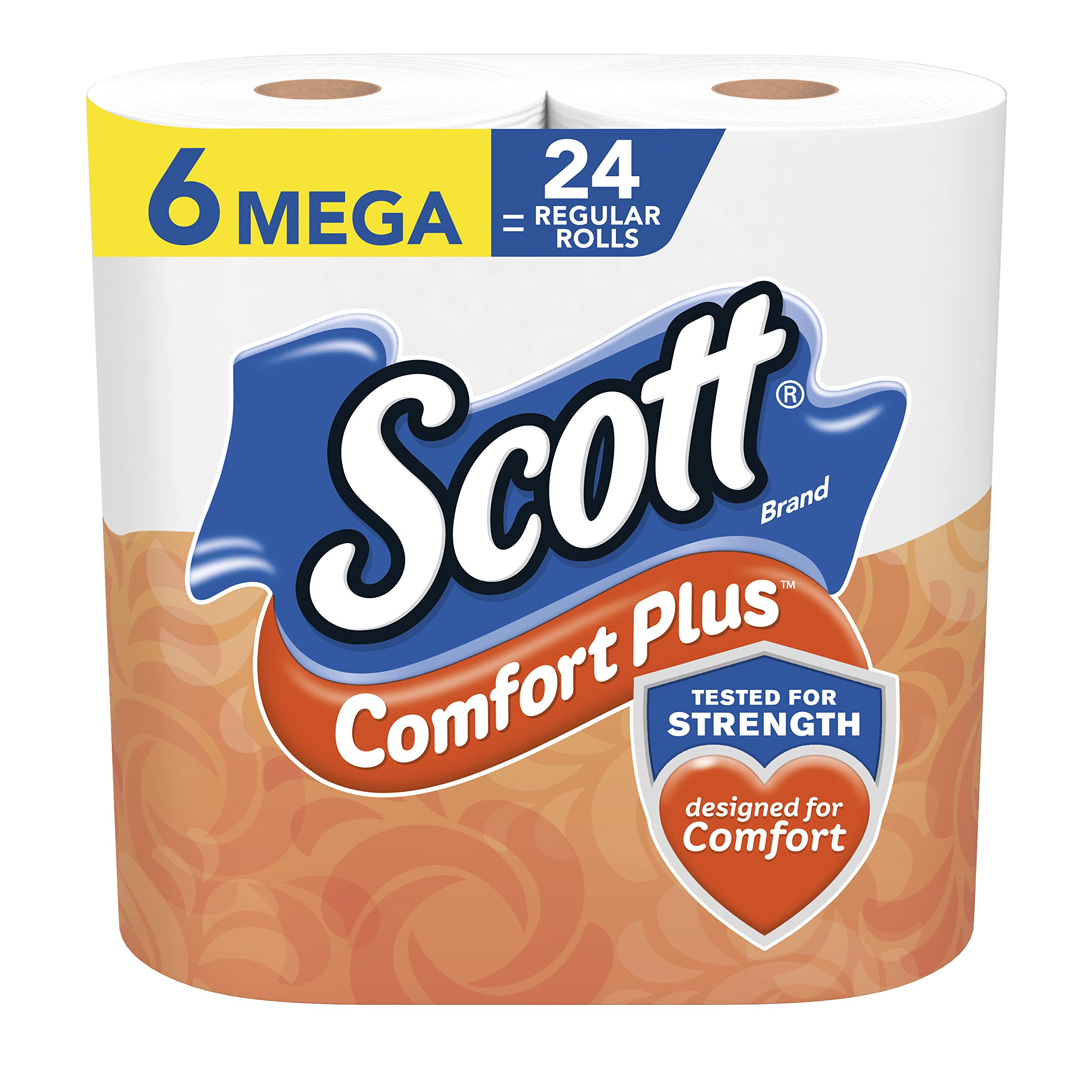Scott ComfortPlus Toilet Paper, 12 Triple Rolls, 231 Sheets per Roll, Septic-Safe, 1-Ply Toilet Tissue