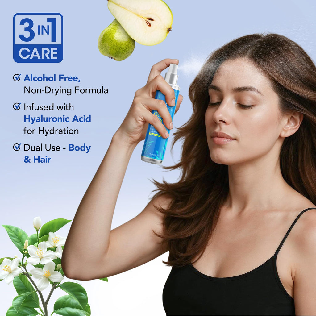 Botanic Hearth Vanilla Hair Perfume & Body Mist- 3.4 Fl oz | Long-Lasting Hair Deodorizer & Body Scent, Alcohol-Free Fragrance Hair Spray Everyday Wear, All Day Freshness for Women & Men
