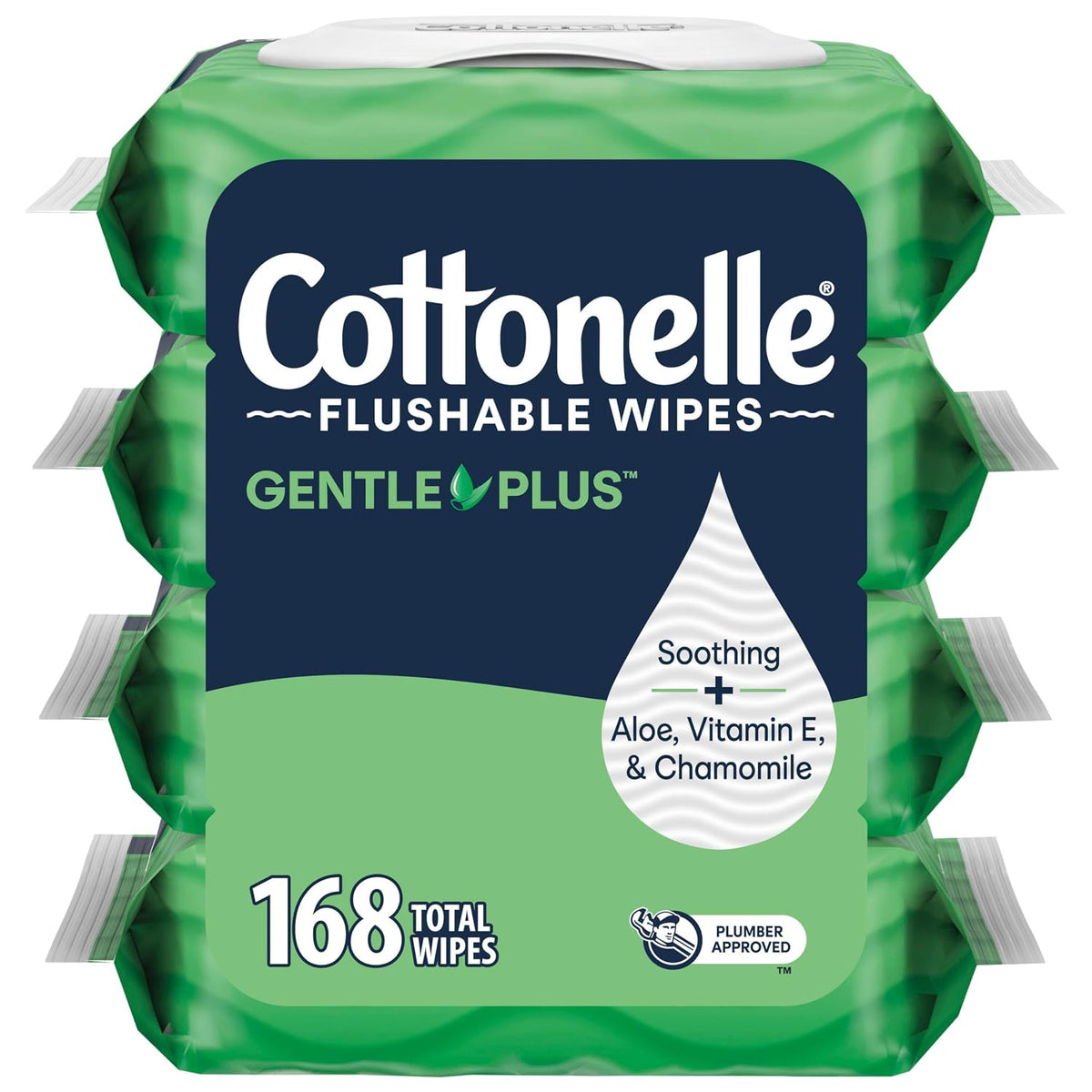 Cottonelle Fresh Feel Flushable Wipes, 8 Packs, 42 Wipes per Pack
