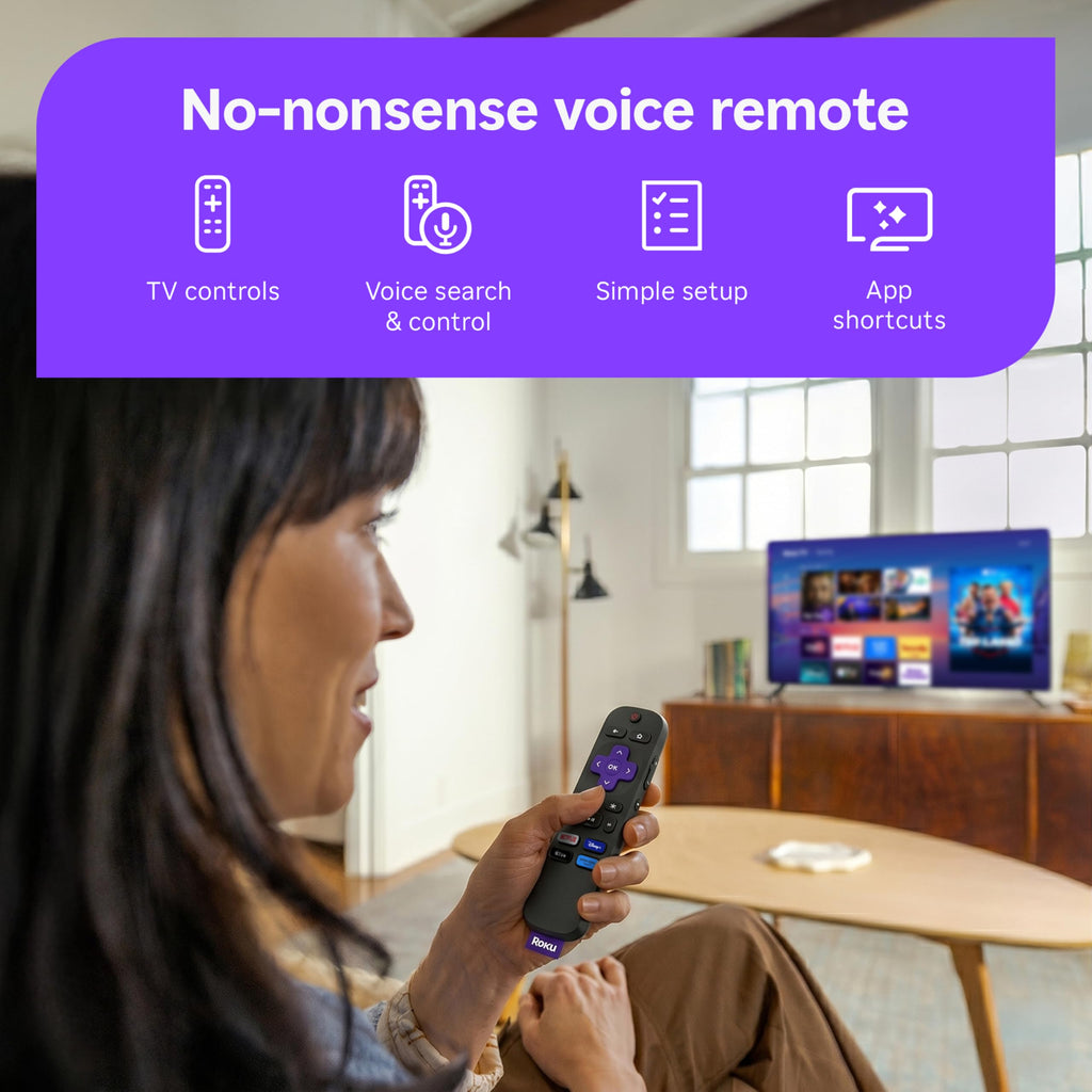 Roku 55-Inch Select Series Smart TV 2026-4K QLED TV - Roku TV | Flat Screen QLED Television with Voice Remote, Wi-Fi & Bluetooth Headphone Mode - Streaming Live Local News, Sports, & Movies