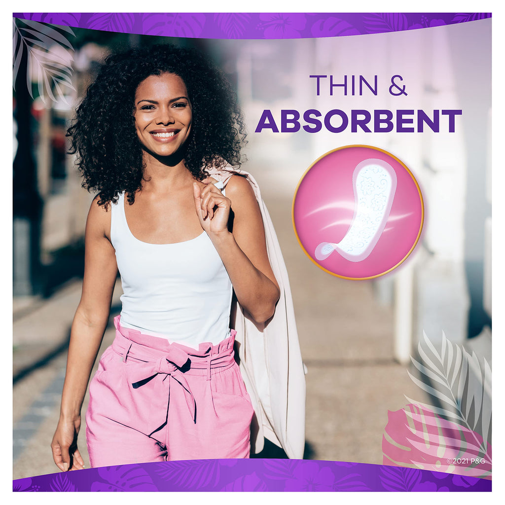 Always Panty Liners for Women Thin No Feel Protection Daily Liners, Regular, Unscented, 162 Count