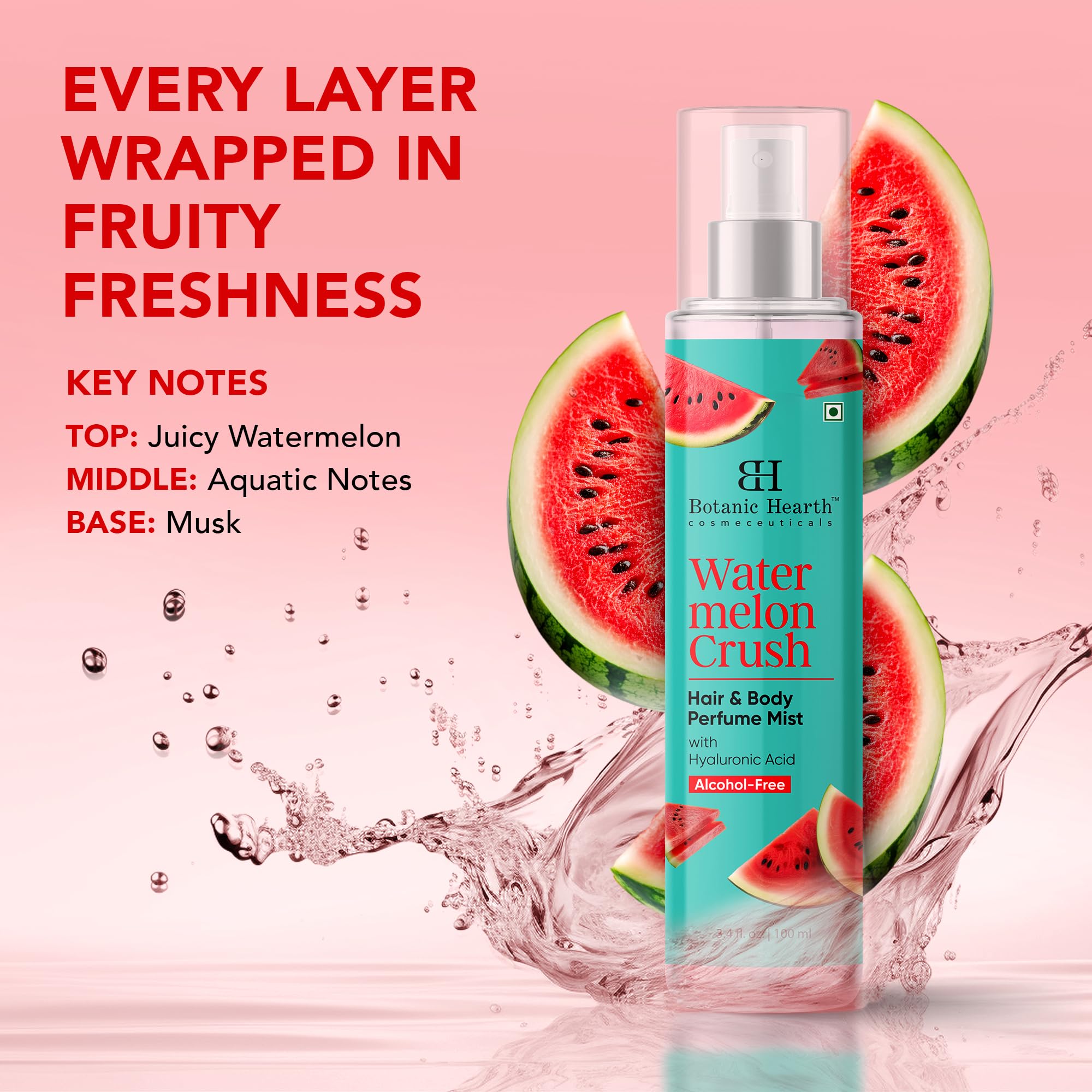 Botanic Hearth Vanilla Hair Perfume & Body Mist- 3.4 Fl oz | Long-Lasting Hair Deodorizer & Body Scent, Alcohol-Free Fragrance Hair Spray Everyday Wear, All Day Freshness for Women & Men