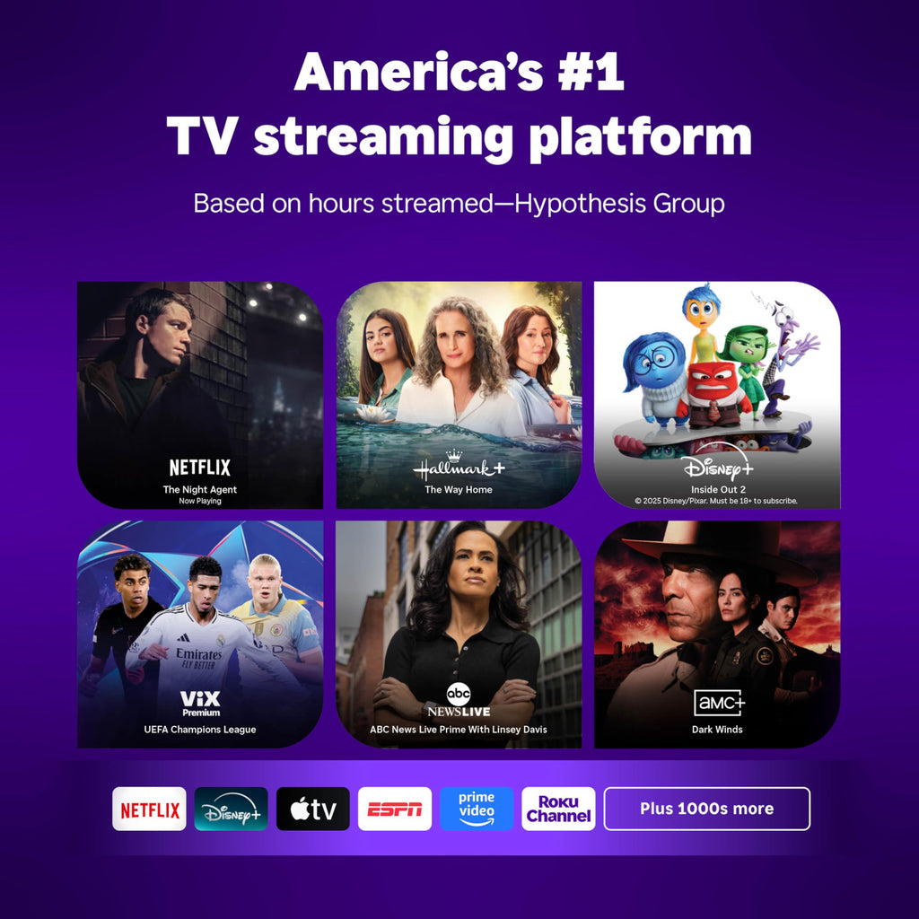 Roku 55-Inch Select Series Smart TV 2026-4K QLED TV - Roku TV | Flat Screen QLED Television with Voice Remote, Wi-Fi & Bluetooth Headphone Mode - Streaming Live Local News, Sports, & Movies