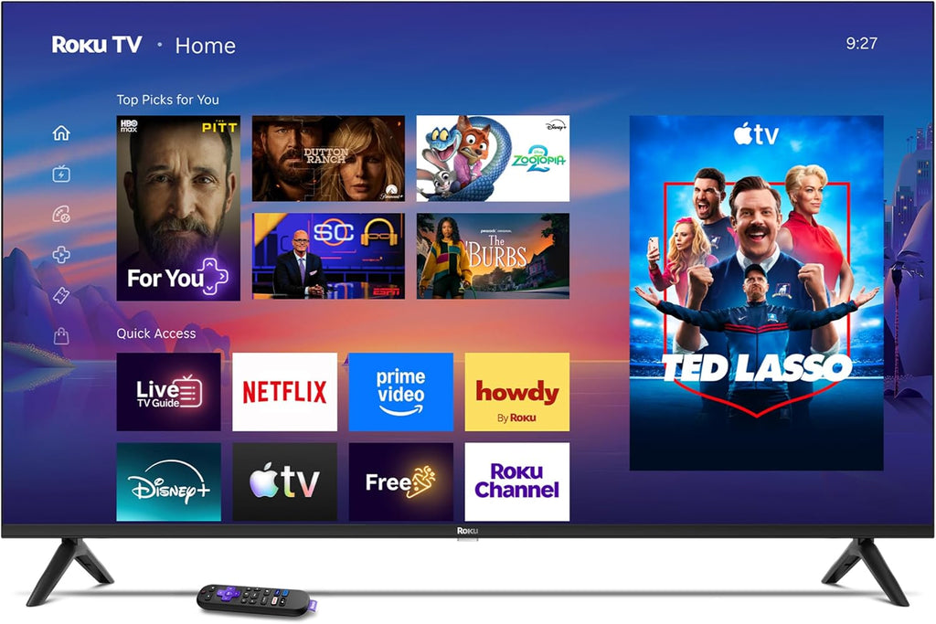 Roku 55-Inch Select Series Smart TV 2026-4K QLED TV - Roku TV | Flat Screen QLED Television with Voice Remote, Wi-Fi & Bluetooth Headphone Mode - Streaming Live Local News, Sports, & Movies