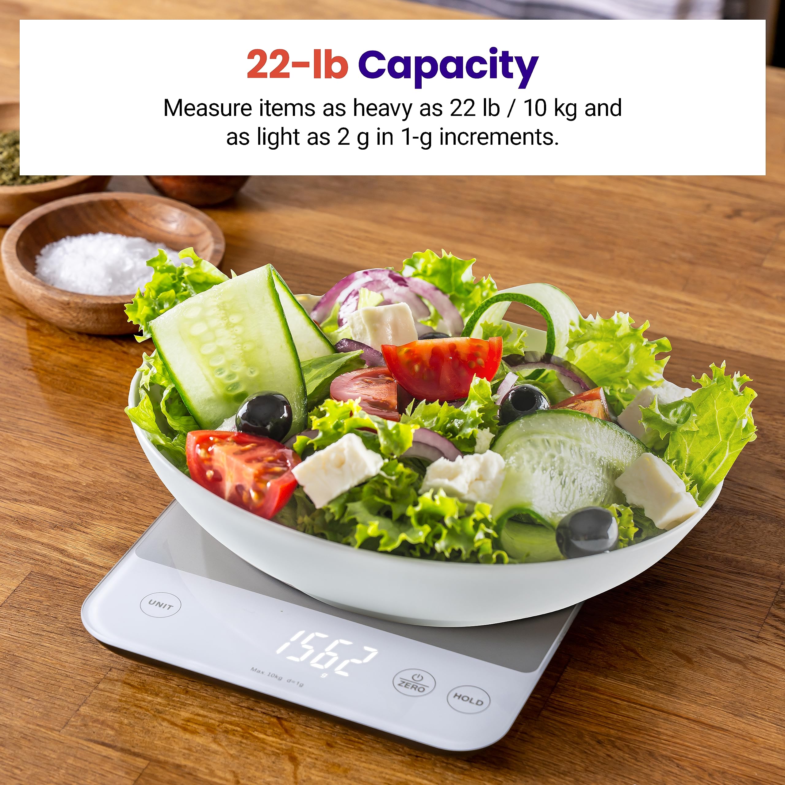 Etekcity Food Kitchen Scale, Digital Grams and Ounces, 11lb | Tare function, ideal for baking, weight loss, keto, meal prep, packages, liquids and jewelry, 304 Stainless Steel