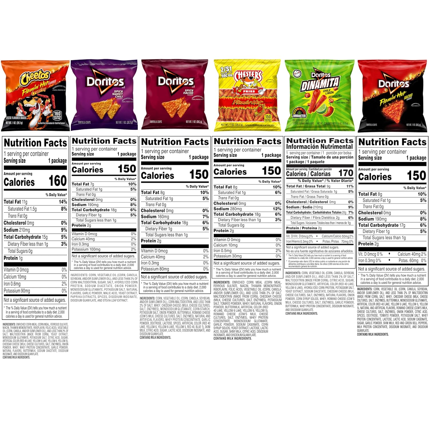 Frito-Lay Fiery Mix Variety Pack, 40 Count