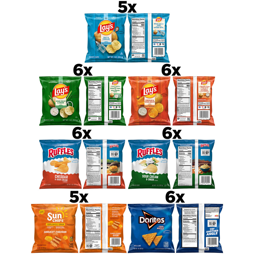 Frito-Lay Fiery Mix Variety Pack, 40 Count