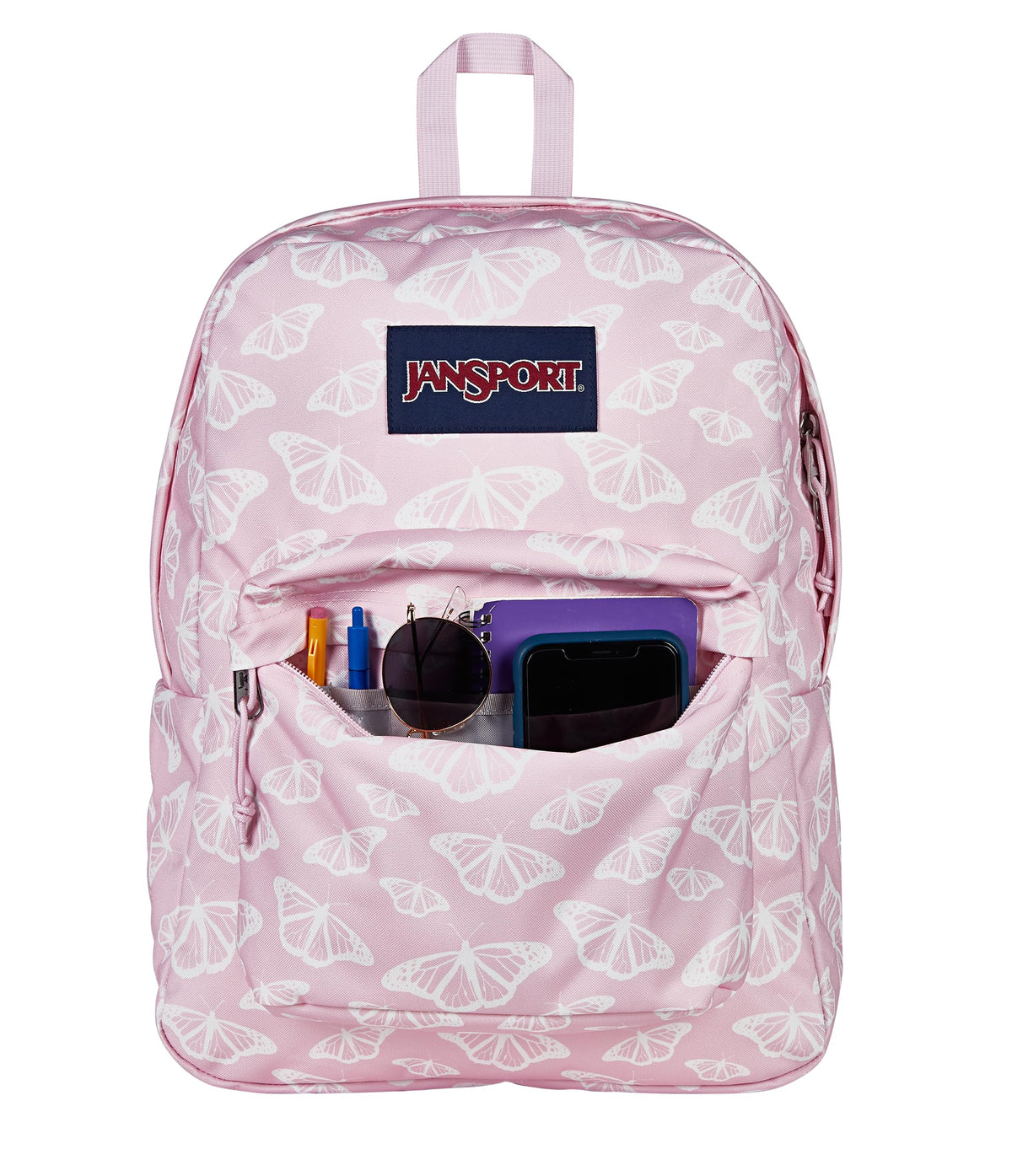 JanSport SuperBreak One Backpacks - Durable, Lightweight Bookbag with 1 Main Compartment, Front Utility Pocket with Built-in Organizer - Premium Backpack, Black