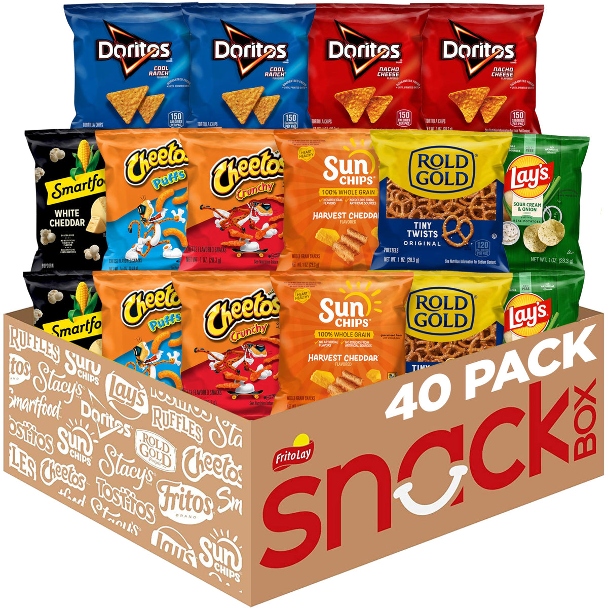 Frito-Lay Fiery Mix Variety Pack, 40 Count