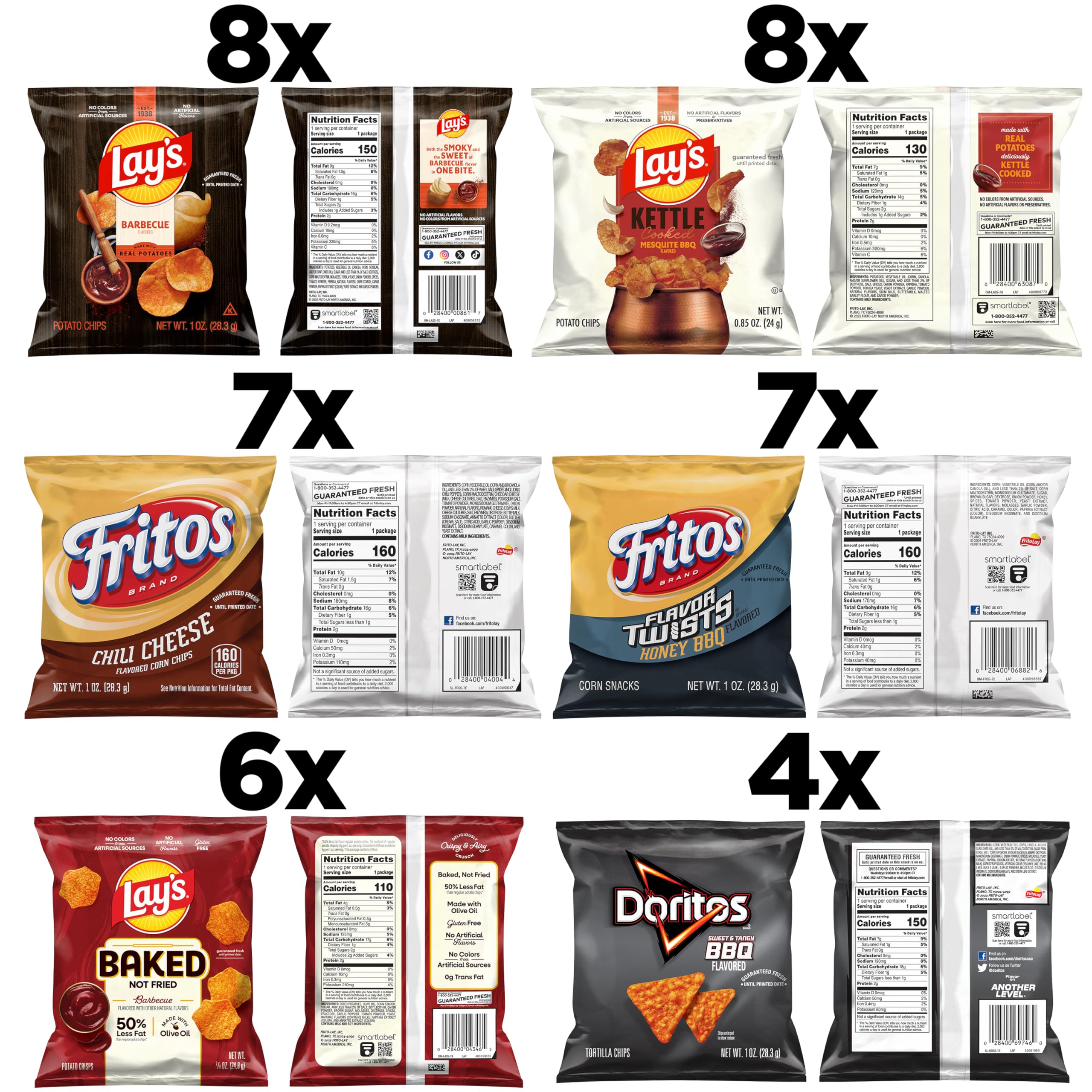 Frito-Lay Fiery Mix Variety Pack, 40 Count