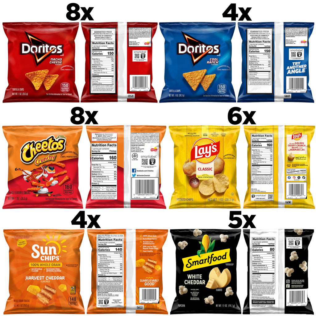 Frito-Lay Fiery Mix Variety Pack, 40 Count