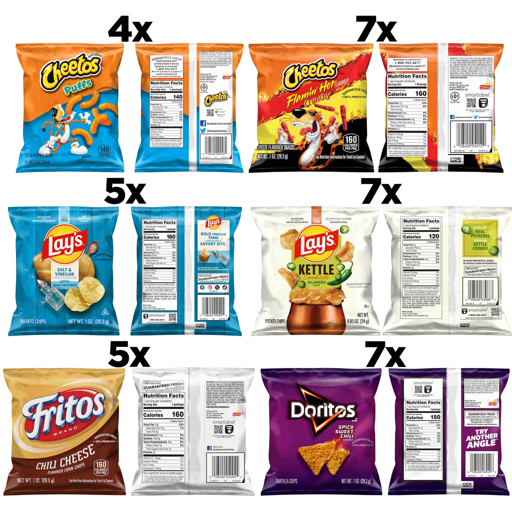Frito-Lay Fiery Mix Variety Pack, 40 Count