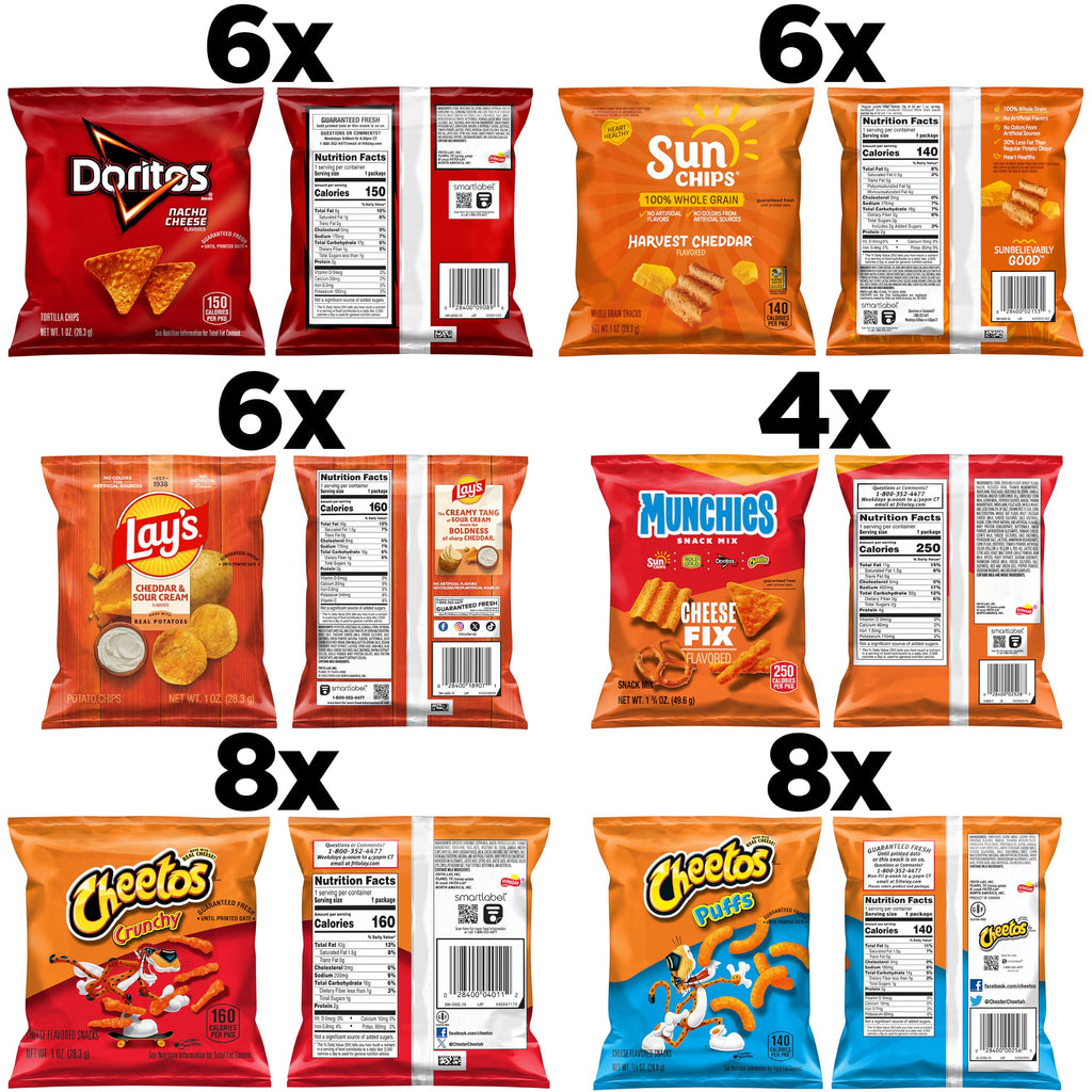 Frito-Lay Fiery Mix Variety Pack, 40 Count