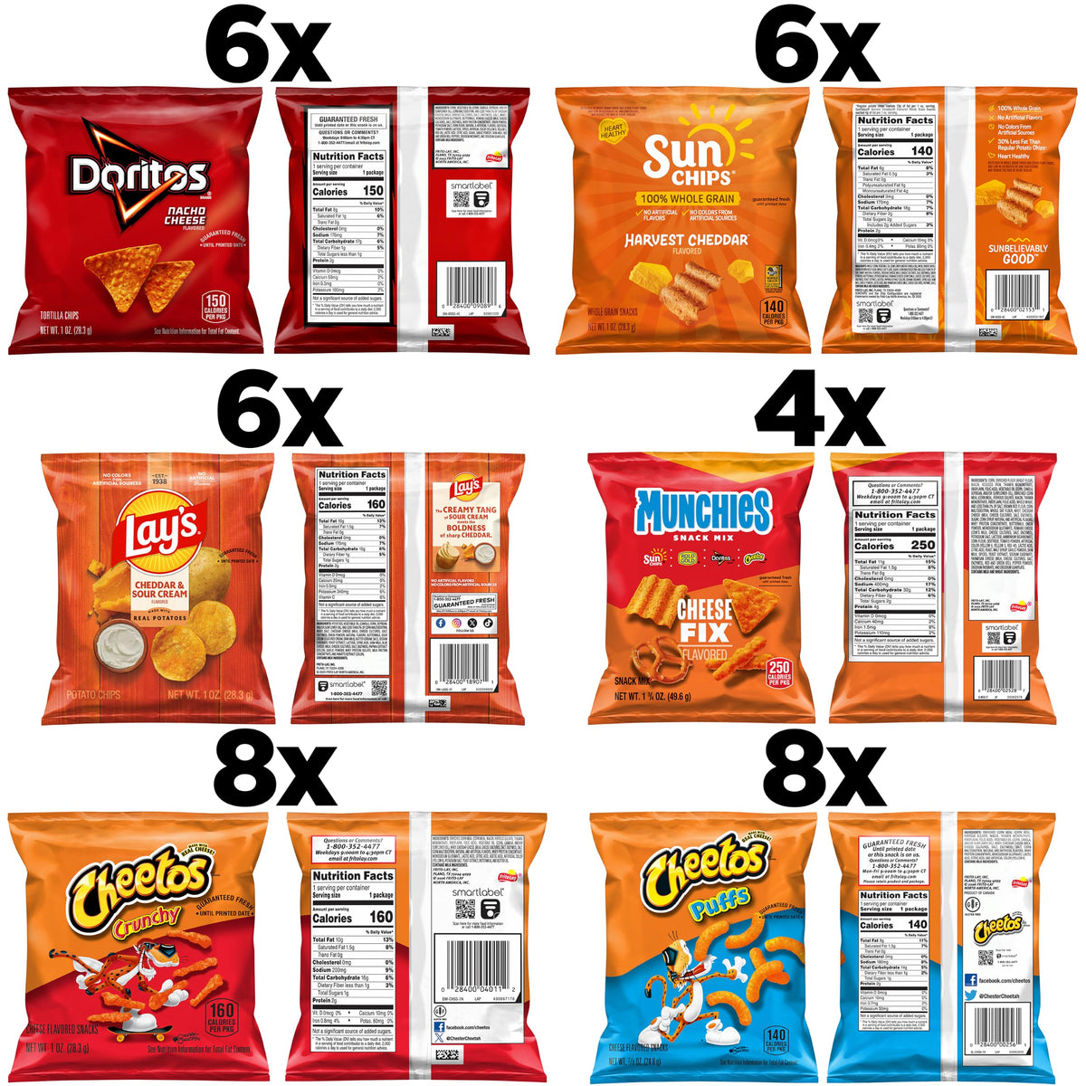 Frito-Lay Fiery Mix Variety Pack, 40 Count