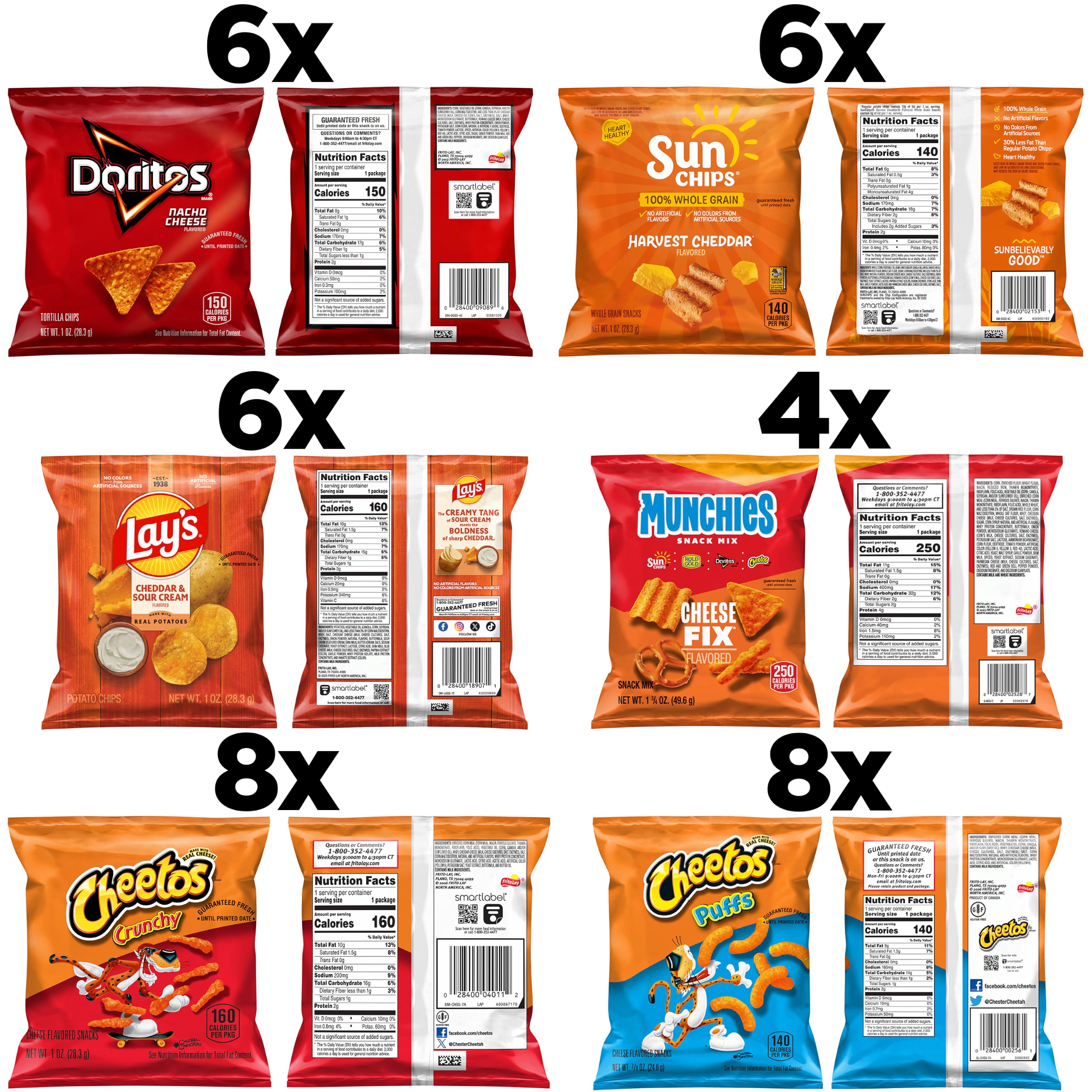 Frito-Lay Fiery Mix Variety Pack, 40 Count