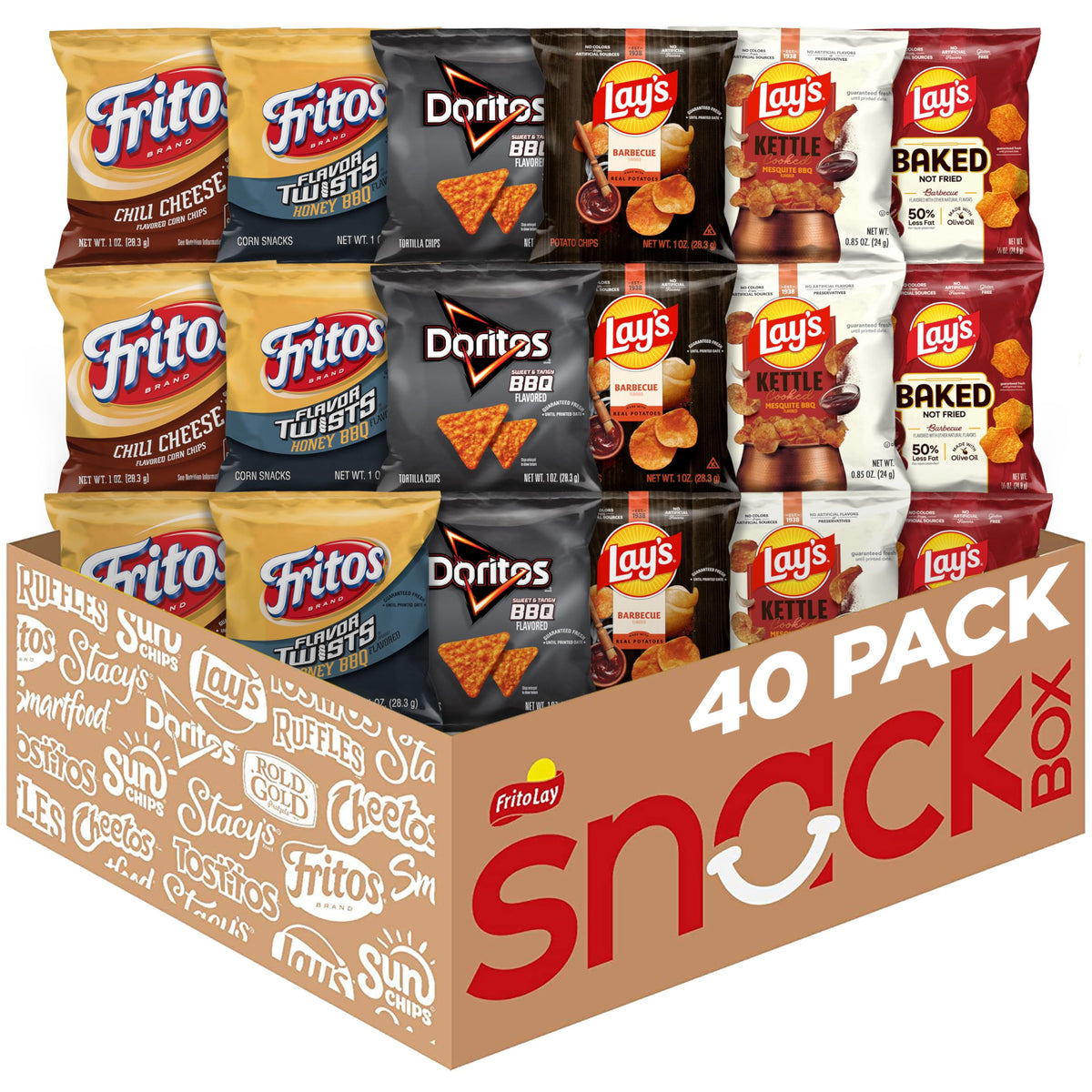 Frito-Lay Fiery Mix Variety Pack, 40 Count